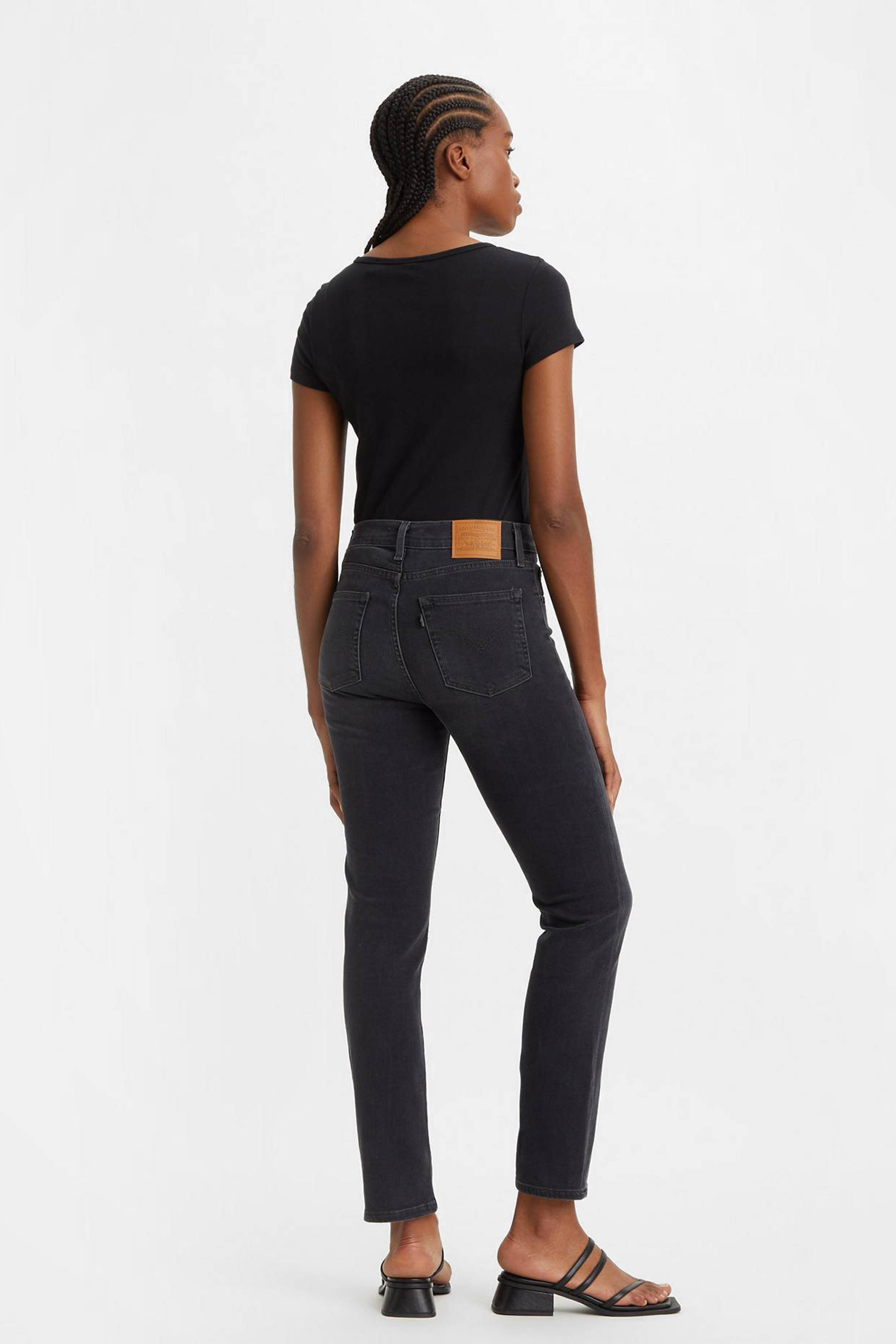 Женские черные джинсы 
724® High Rise Straight 5