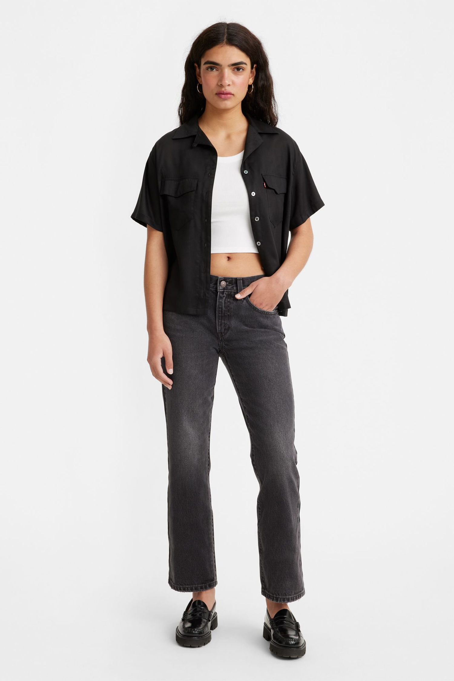 Женские черные джинсы Middy Bootcut 3