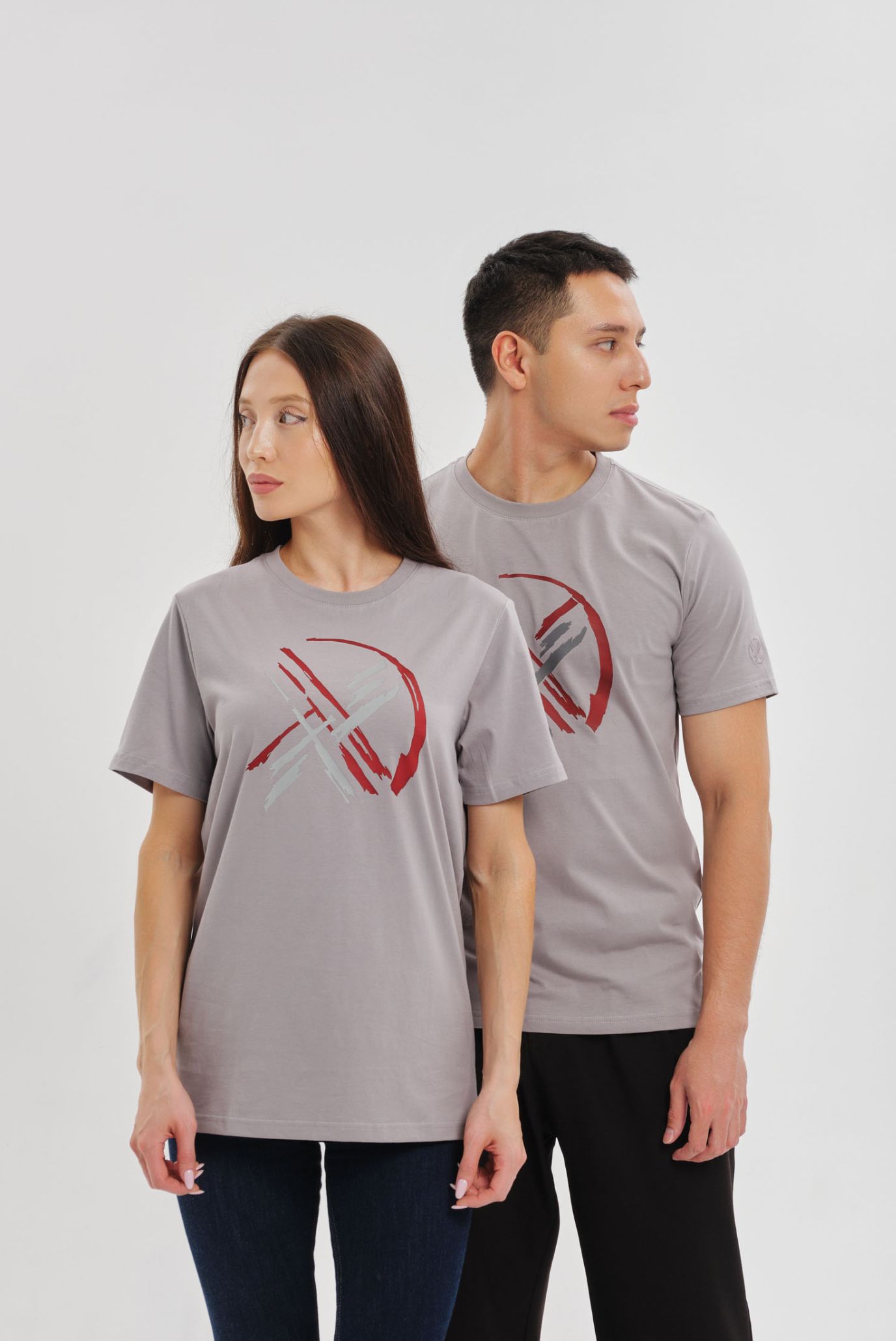 Серая футболка SHANYRAQ (Унисекс) 1