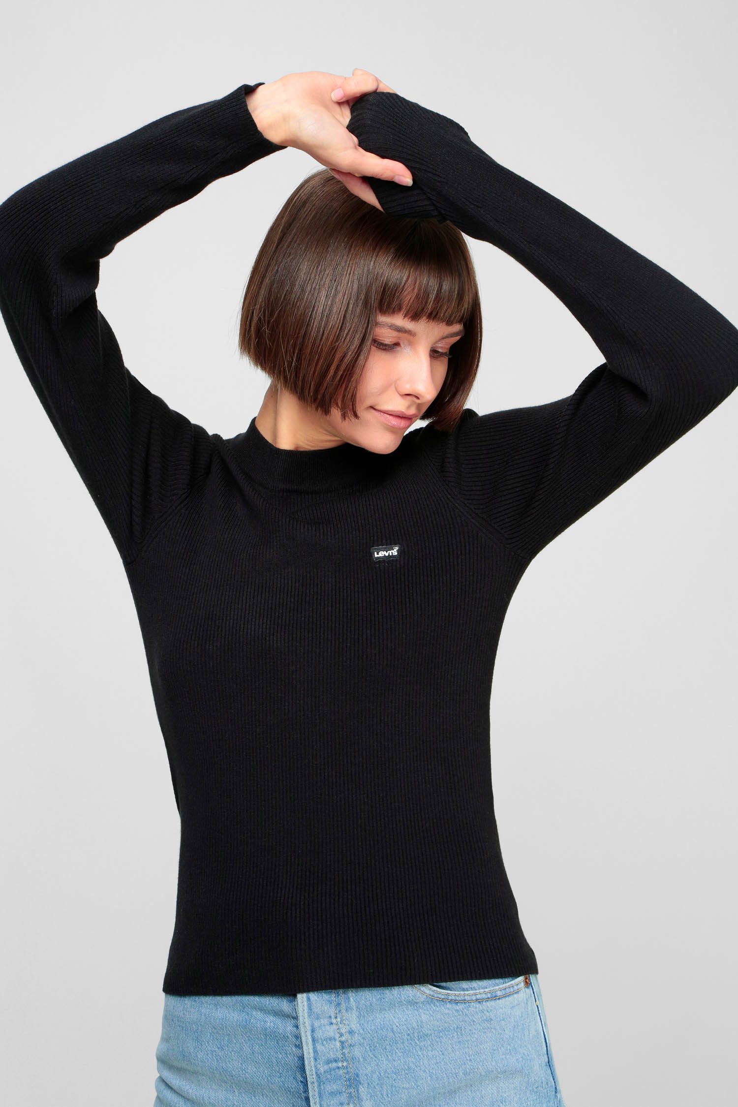 Женский черный джемпер 5