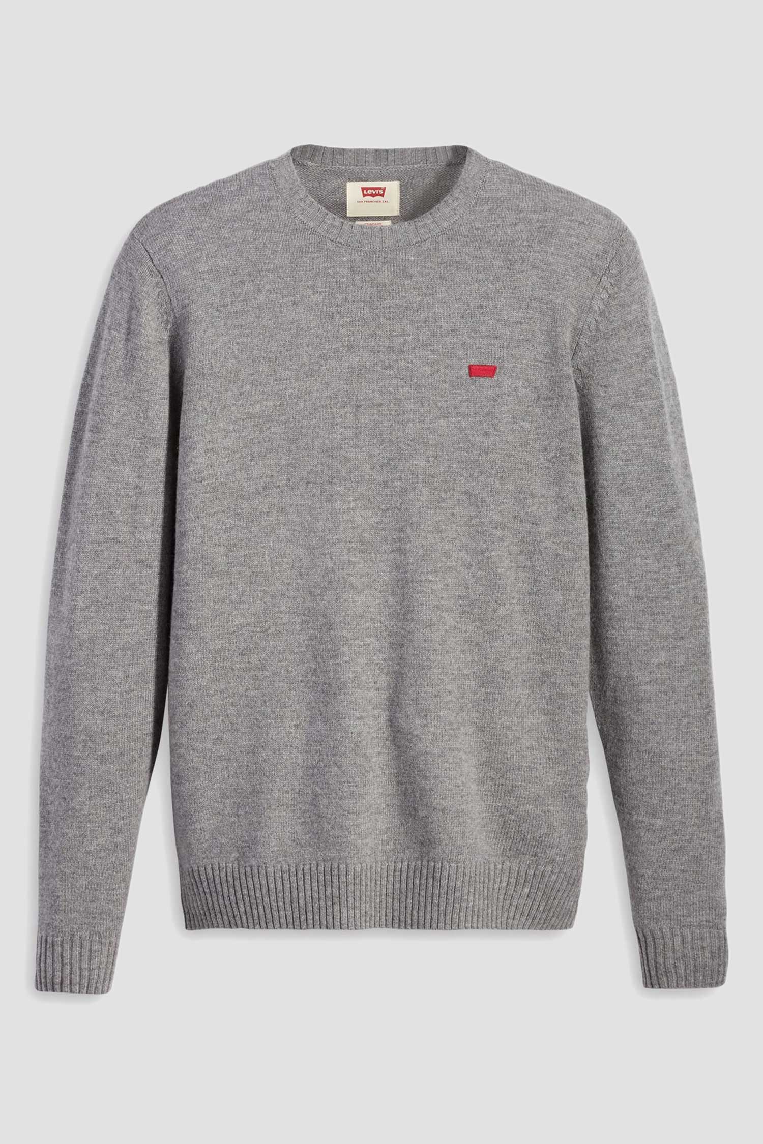 Мужской серый шерстяной джемпер 2