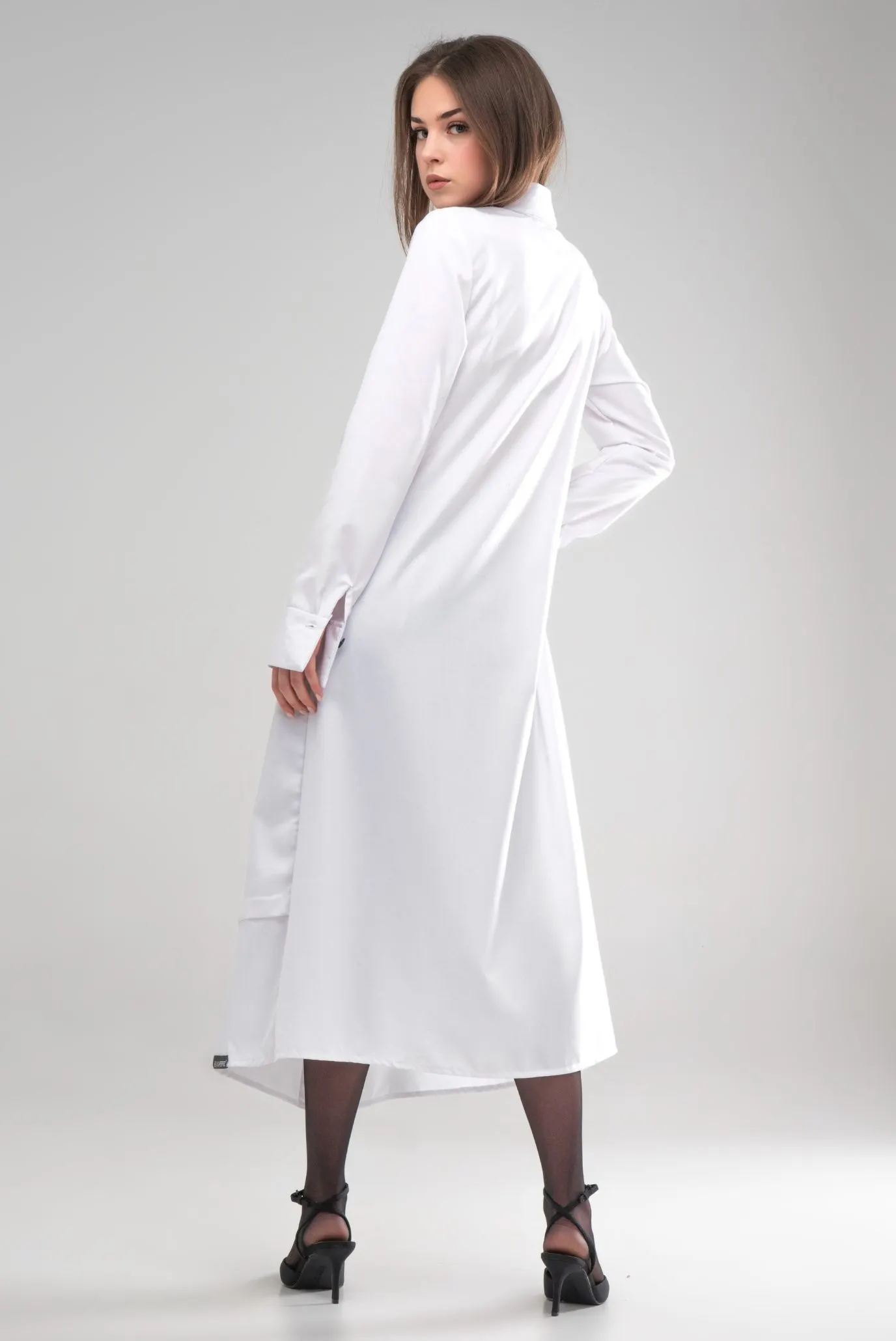 Рубашка - платье DECONSTRUCTED WHITE 4