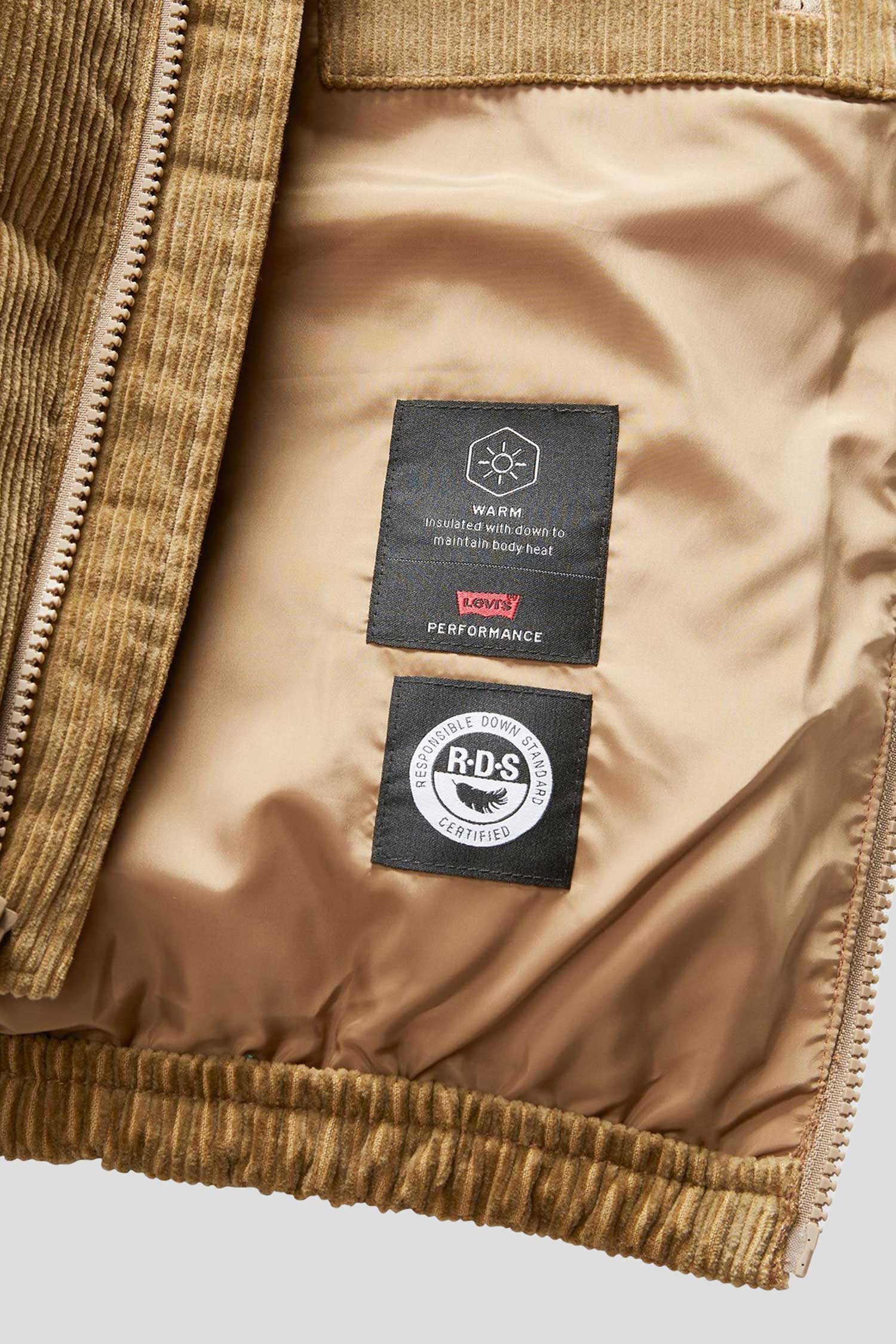 Мужская бежевая вельветовая куртка 6