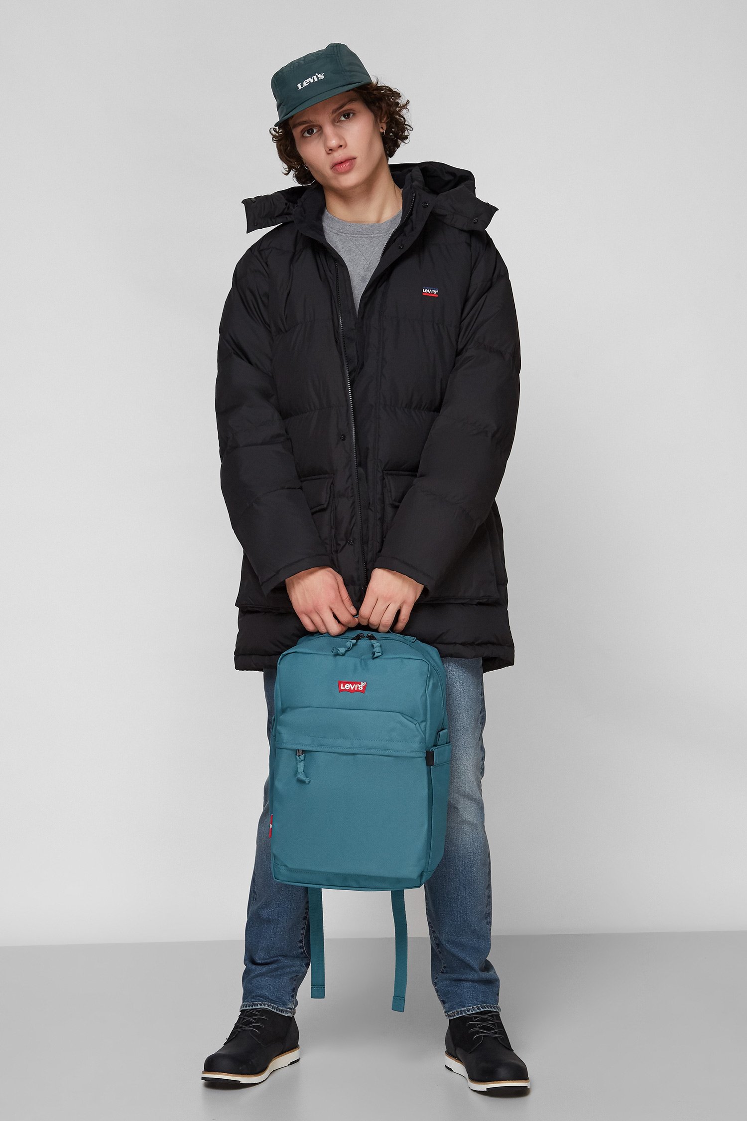 Мужской черный пуховик 6