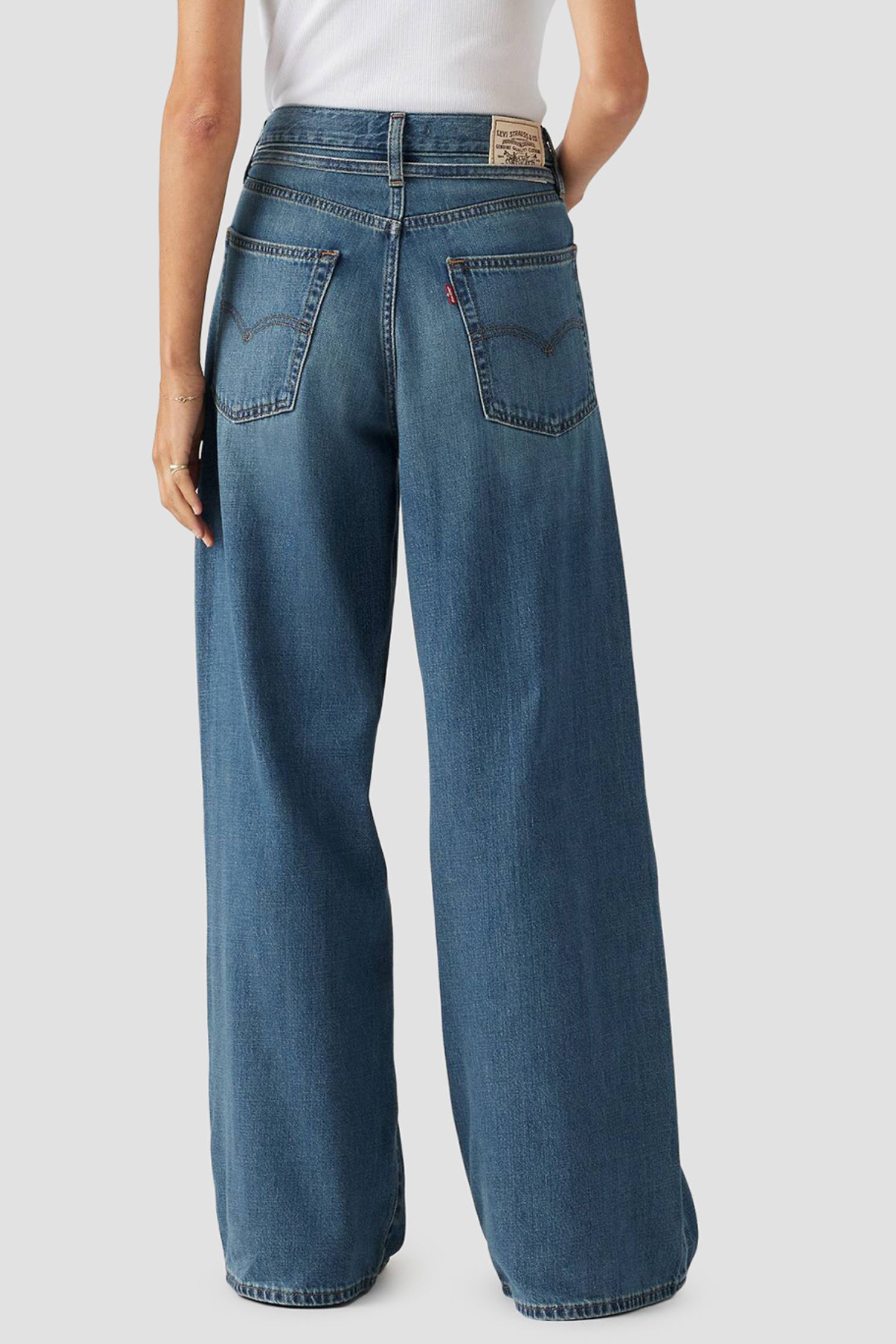 Женские синие джинсы XL Straight 3