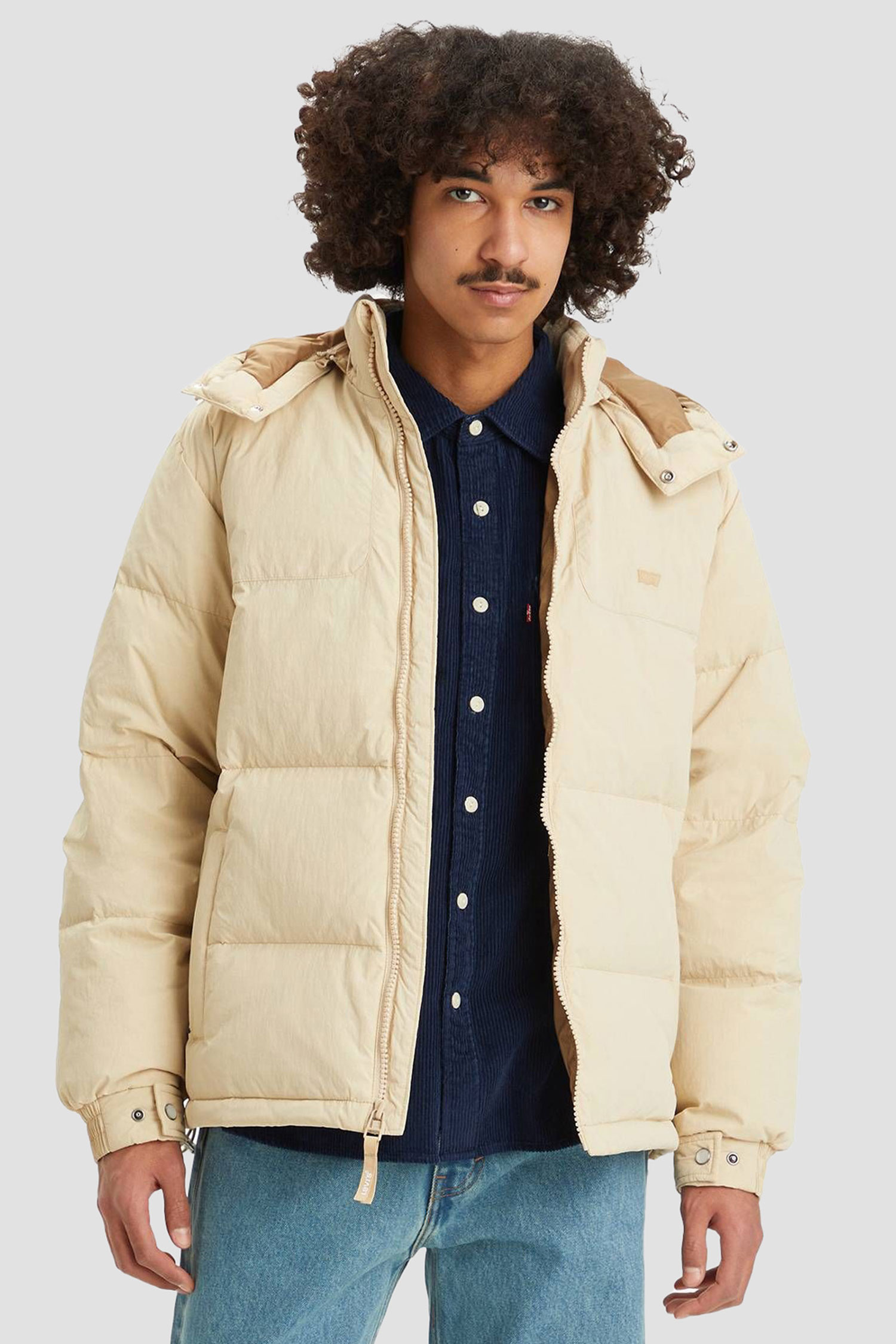 Мужская бежевая куртка 1