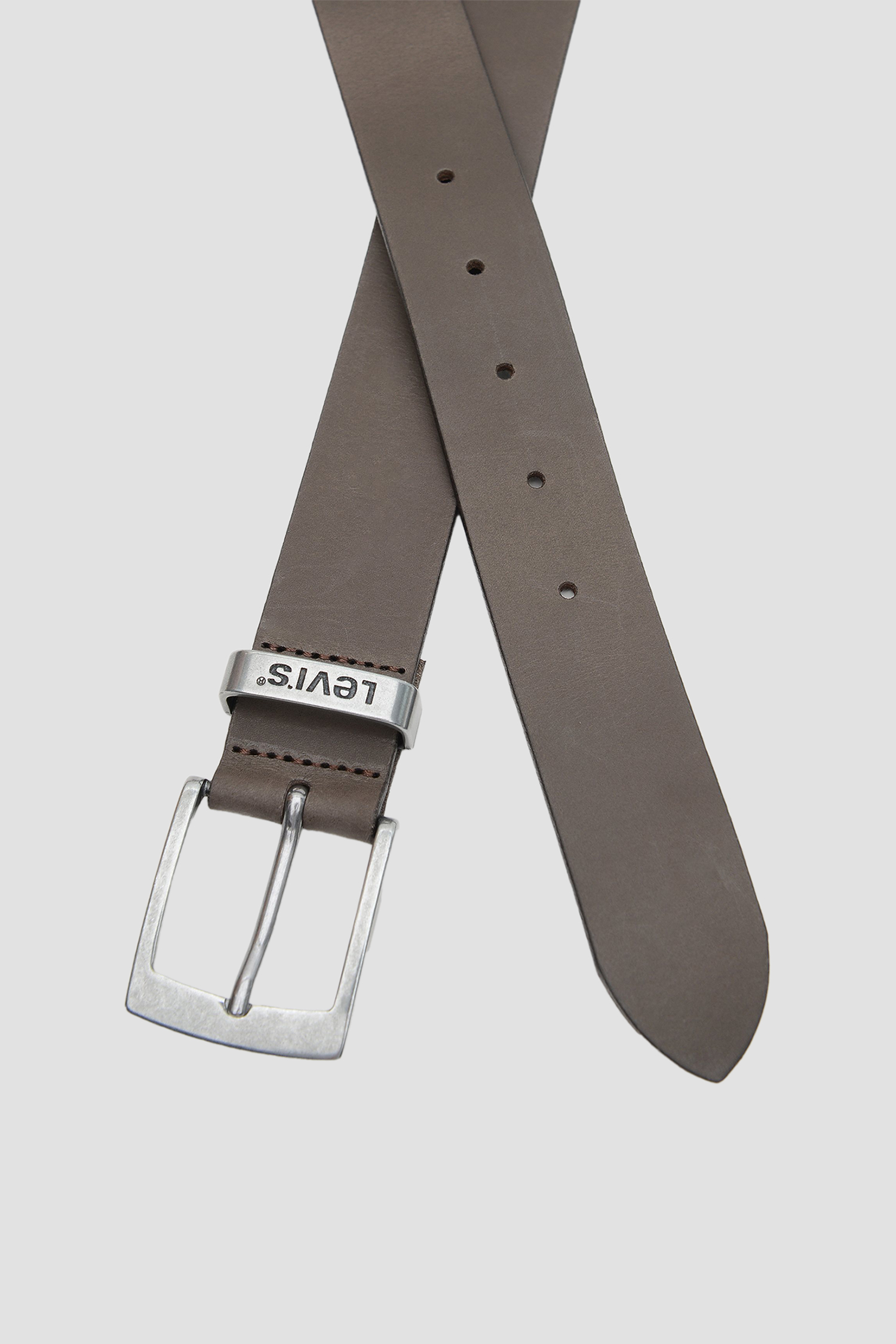 Коричневый кожаный ремень 2