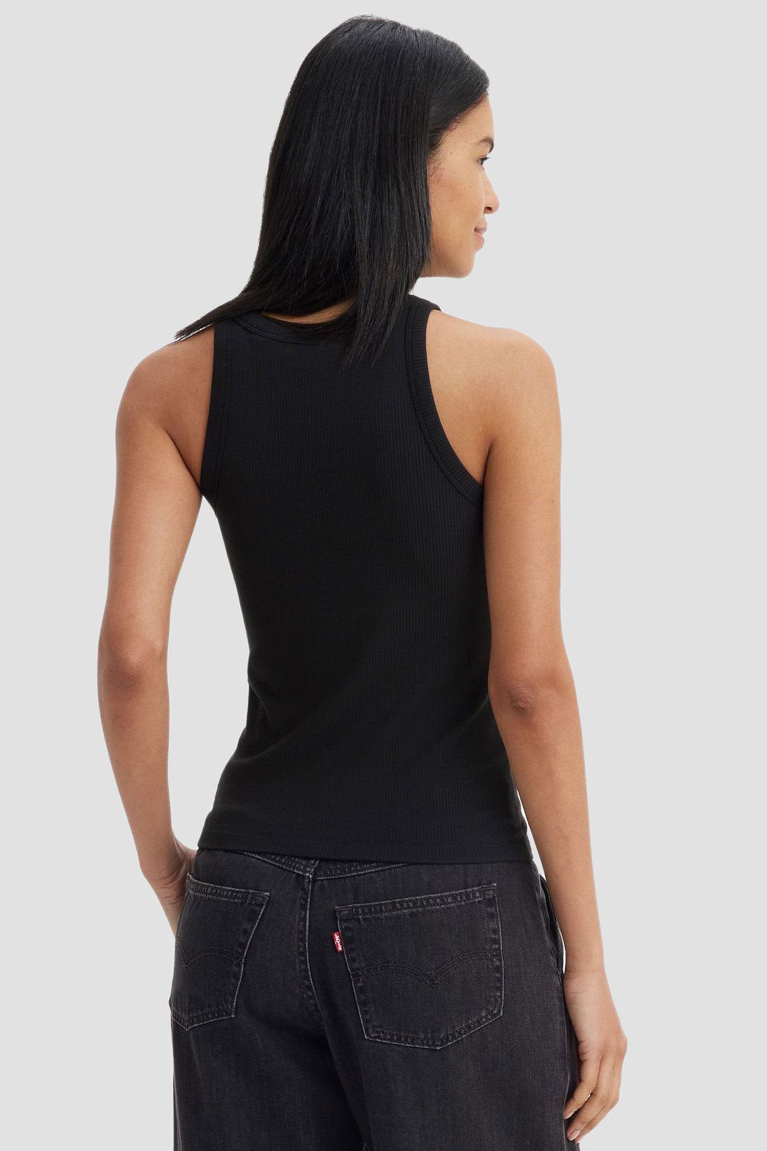 Женская черная майка 2