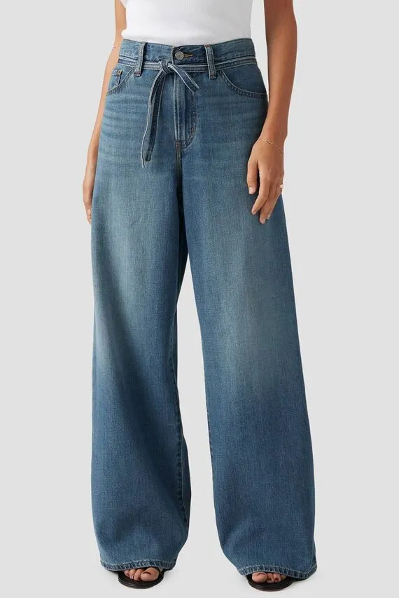 Женские синие джинсы XL Straight Levi's