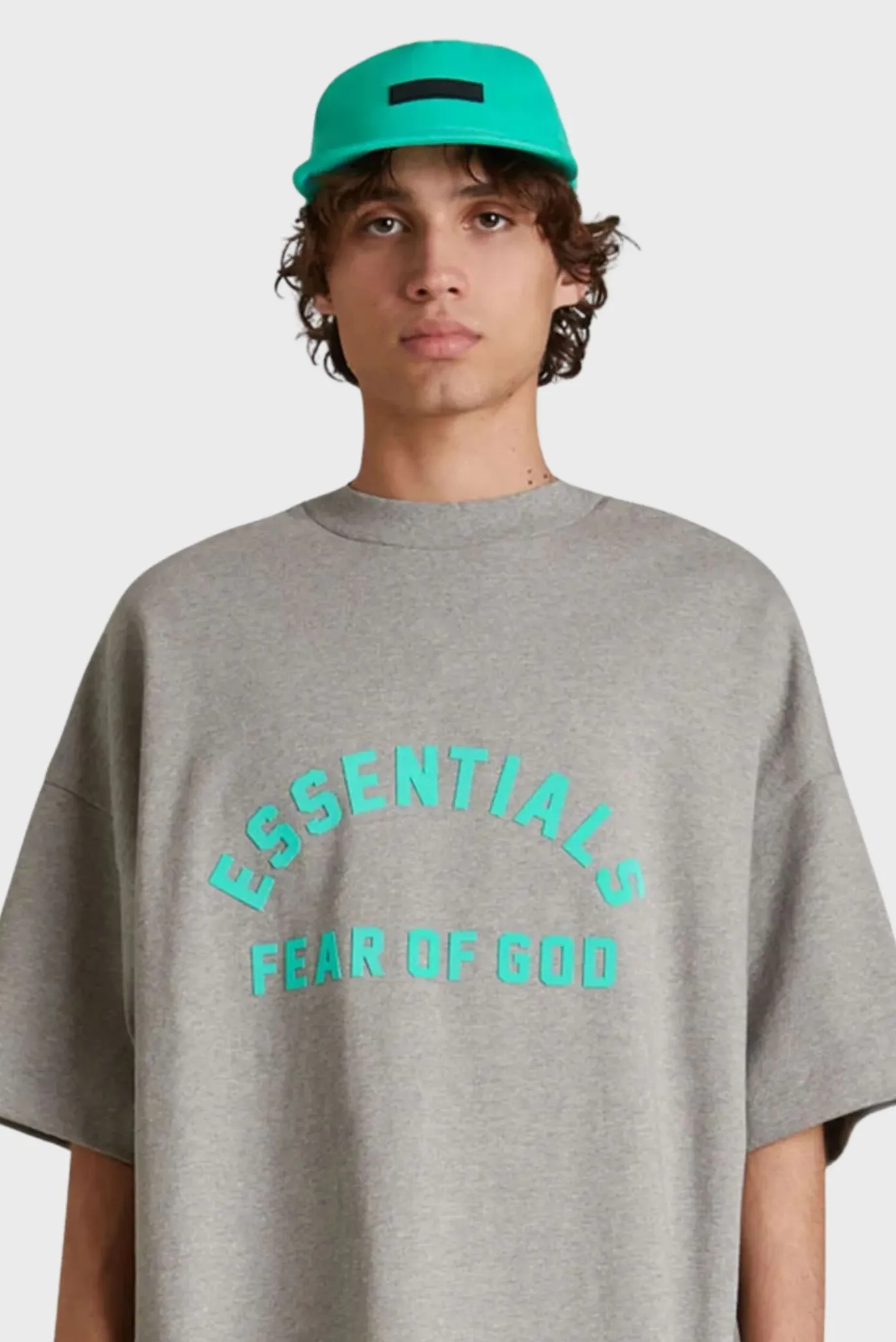 Fear of God Essentials Heavy Jersey S/S Tee Dark Heather Oatmeal 1