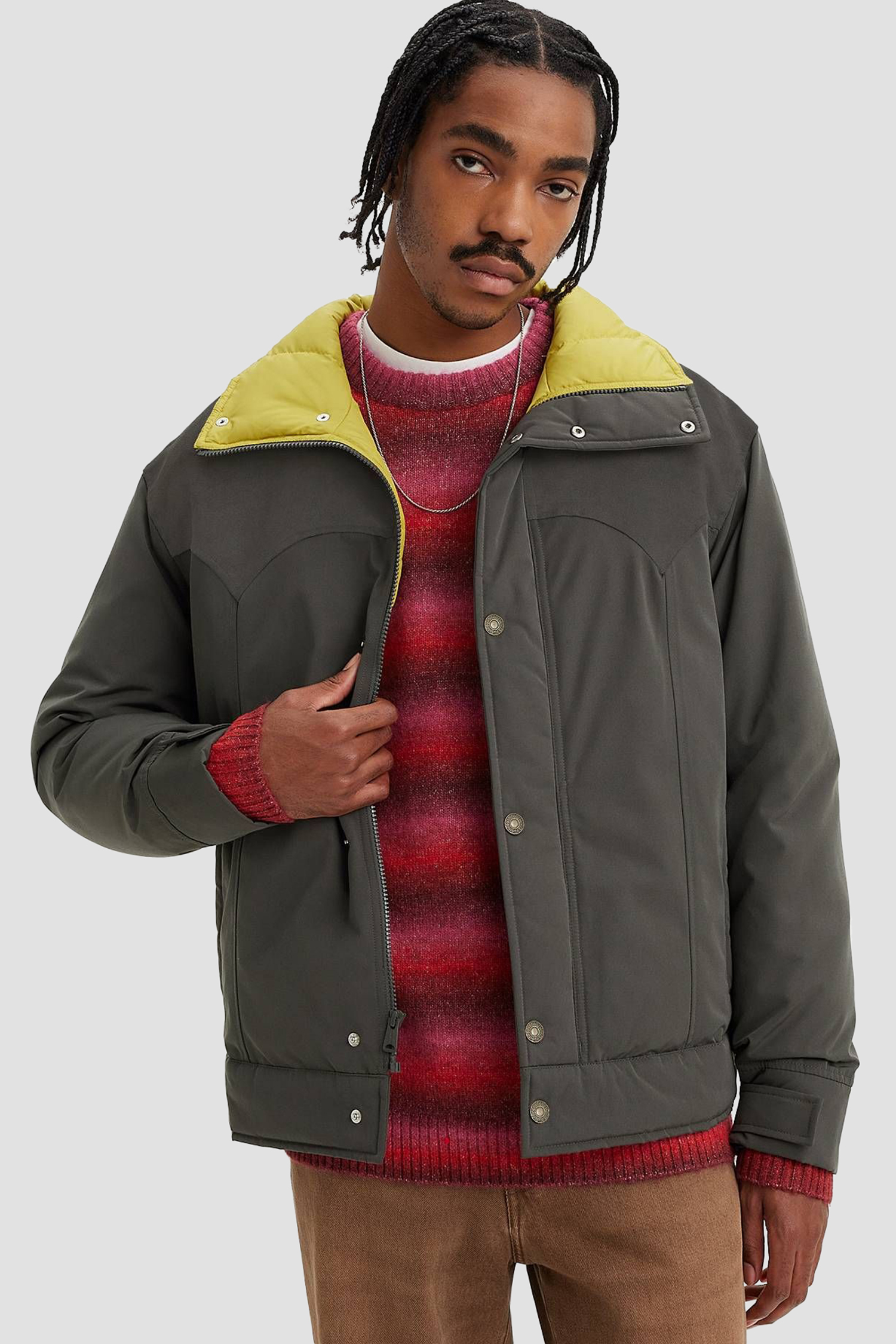 Мужская серая куртка 5