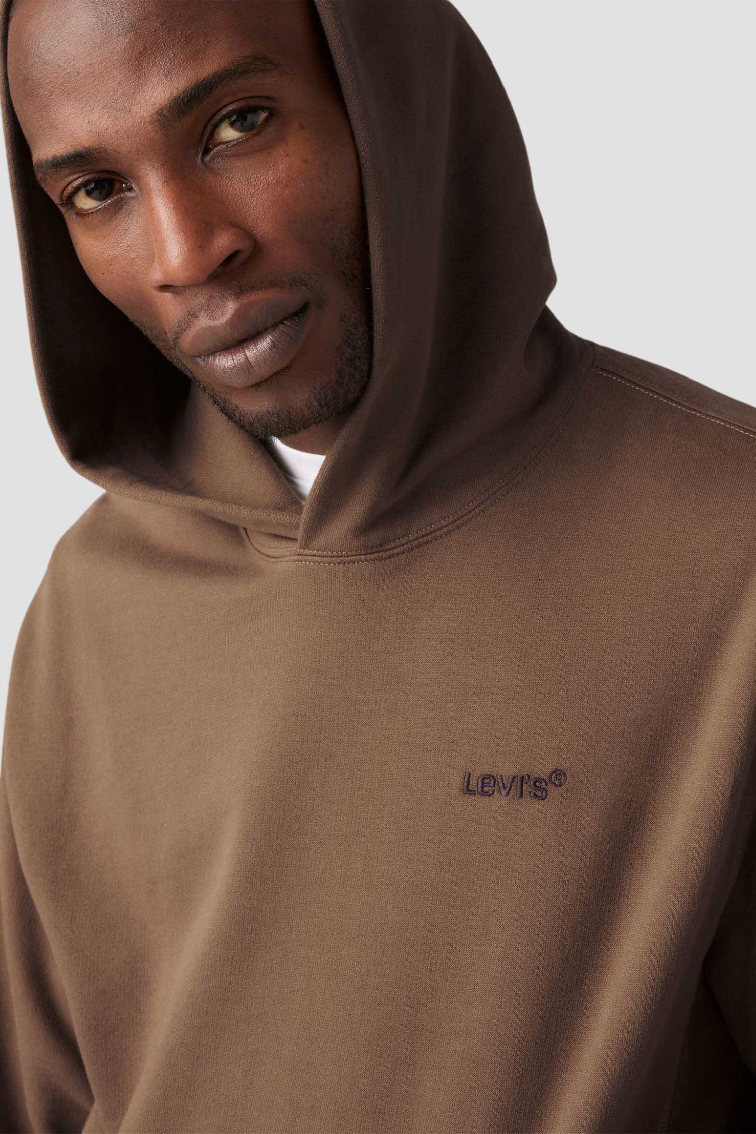 Мужское коричневое худи 6