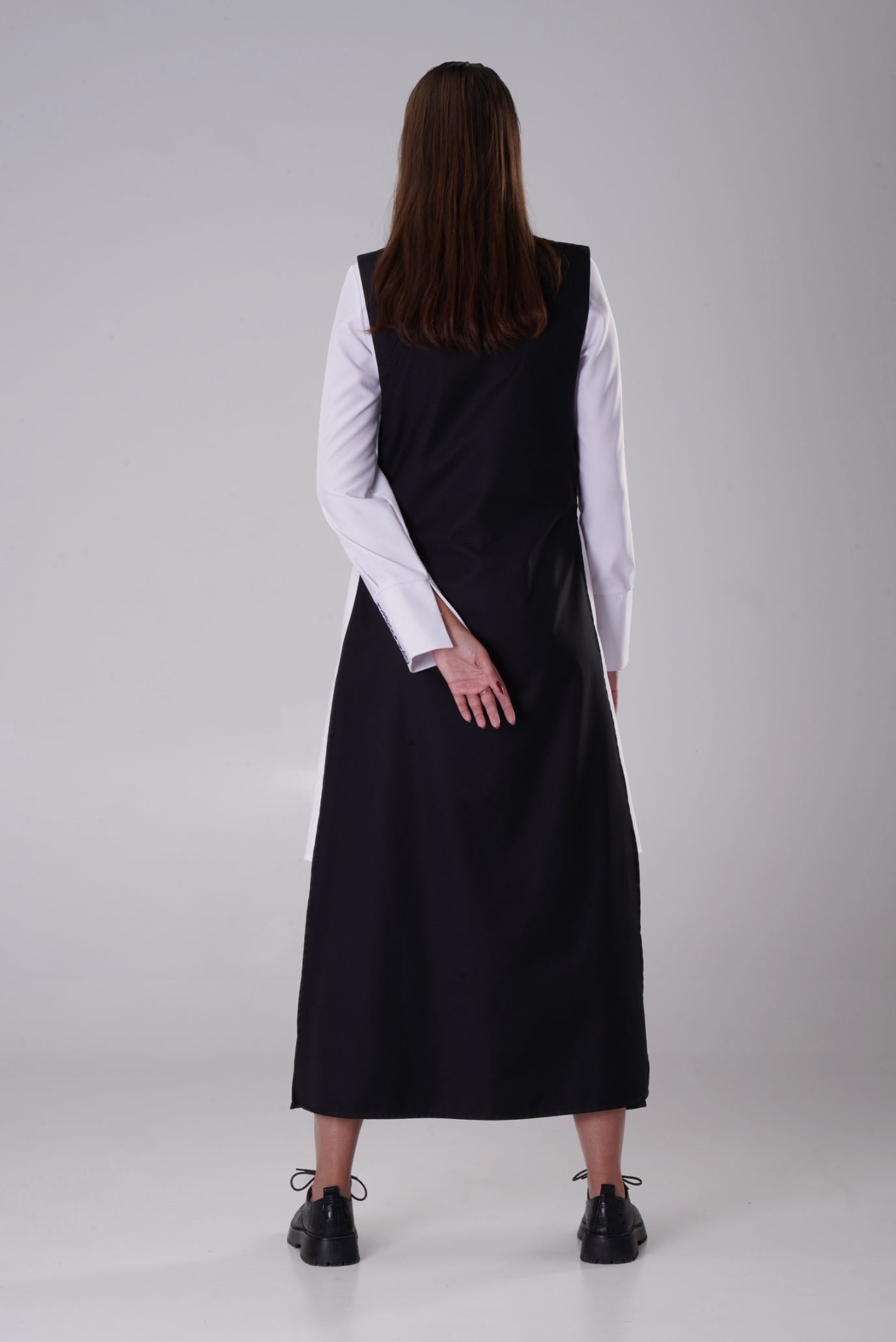 Женский черный костюм двойка 5