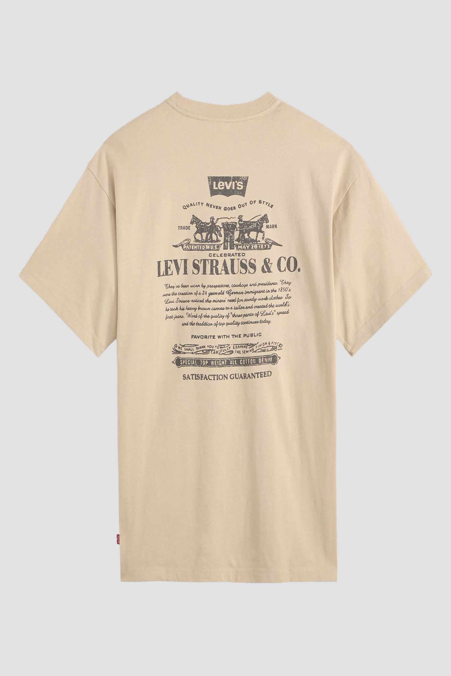 Мужская бежевая футболкаLevi's Мужская бежевая футболка 4