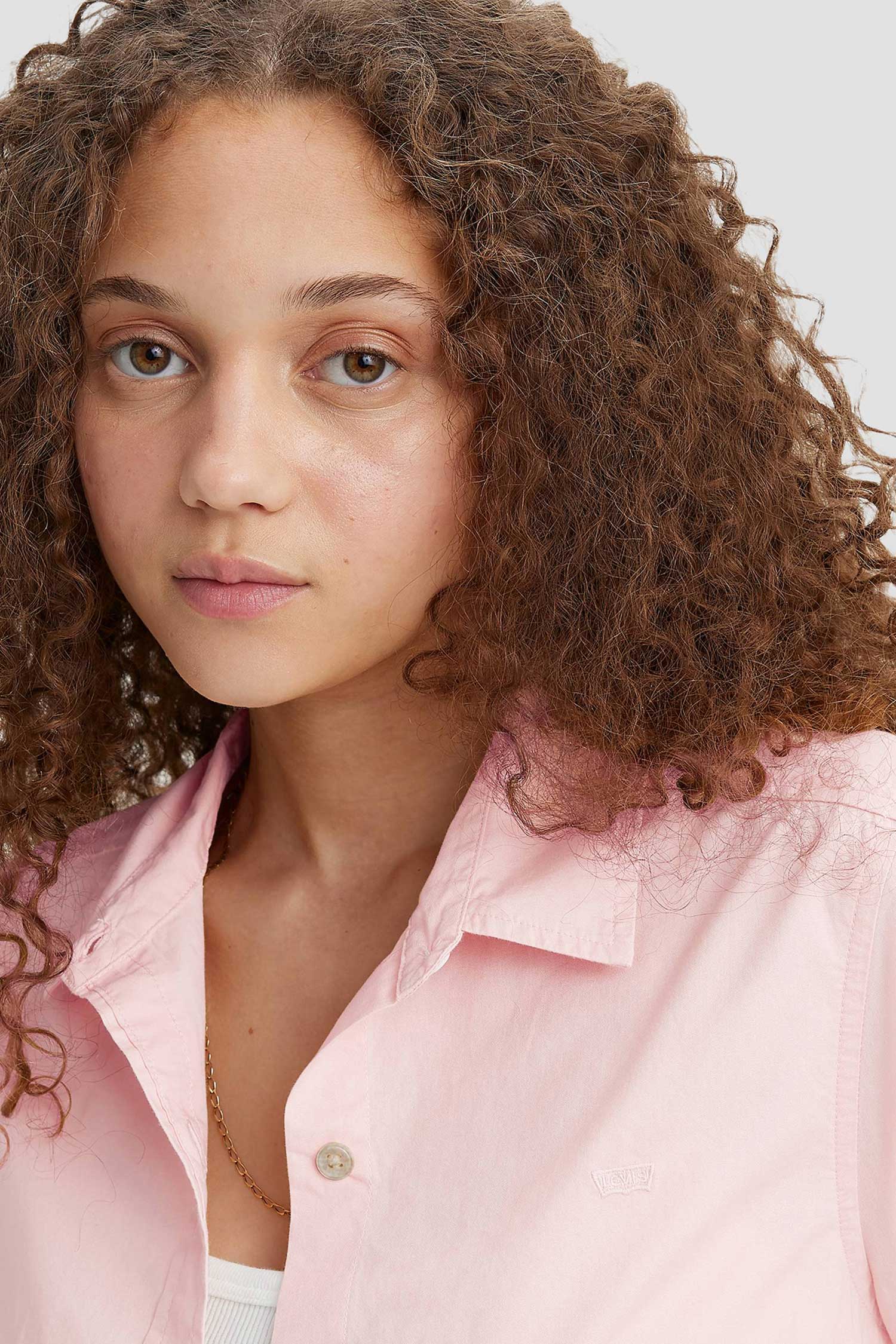 Женская розовая рубашка 4