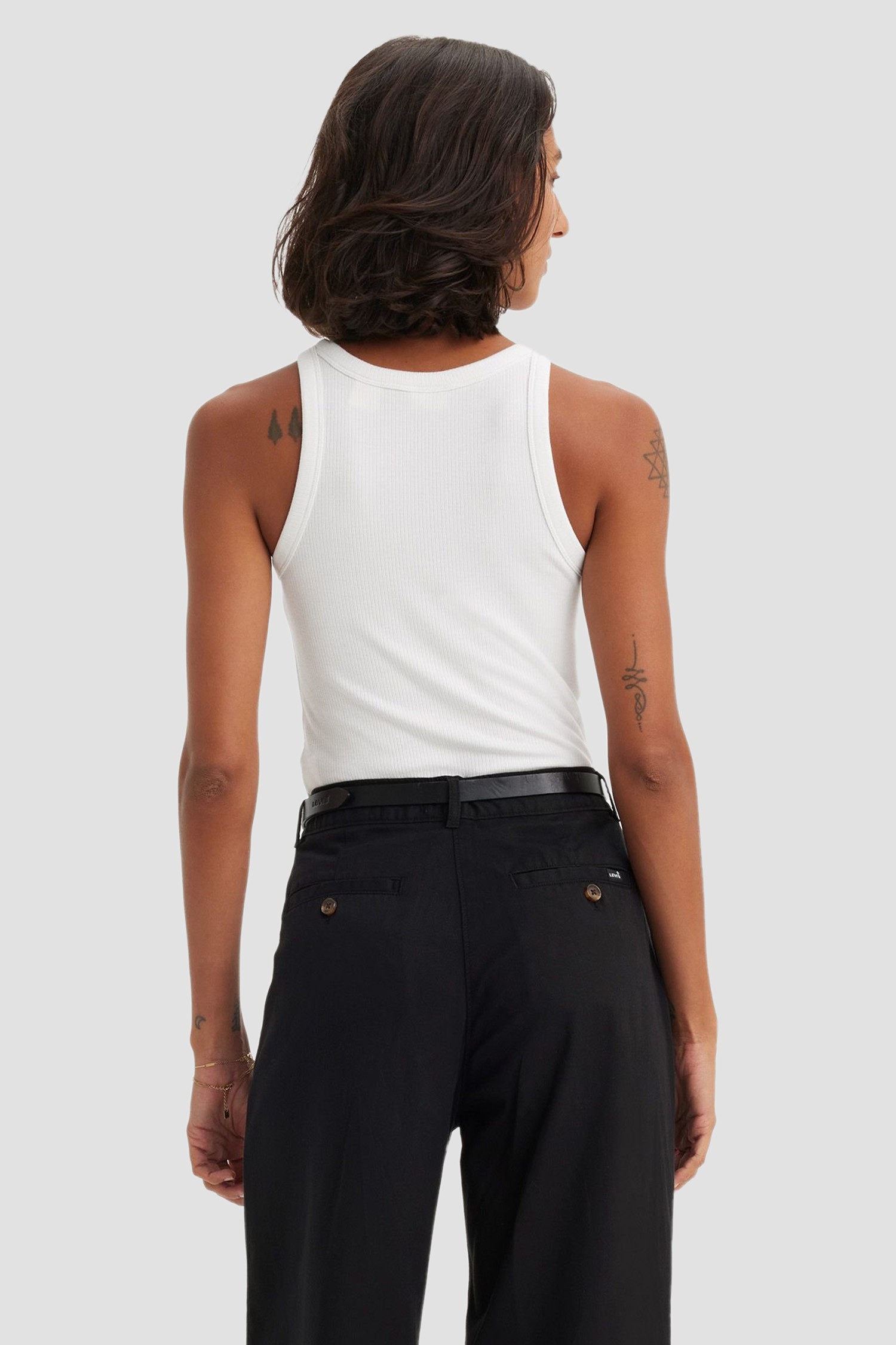 Женская белая майка 3