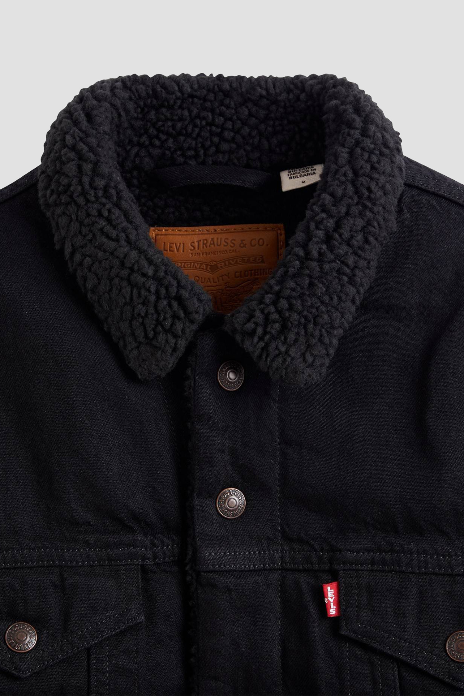 Мужская черная джинсовая куртка 6