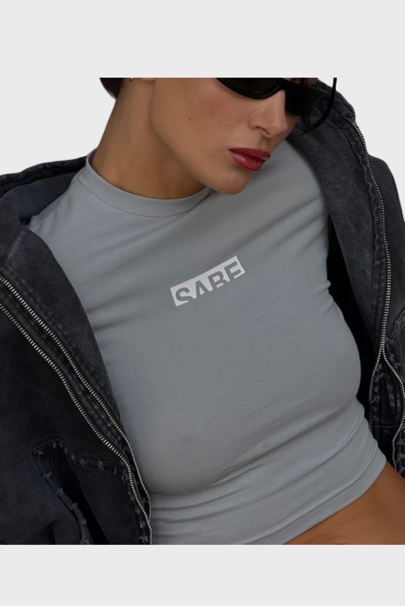 Футболка Sabe Logo T-Shirt Slim Grey 2
