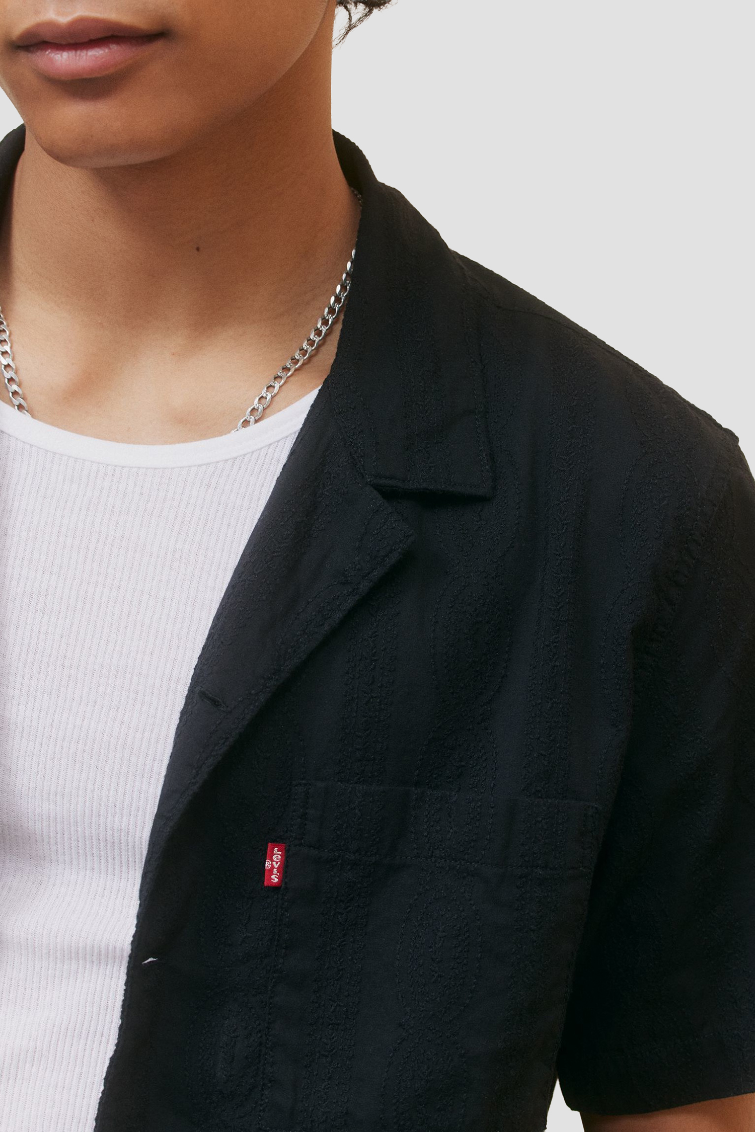 Мужская черная рубашка 6