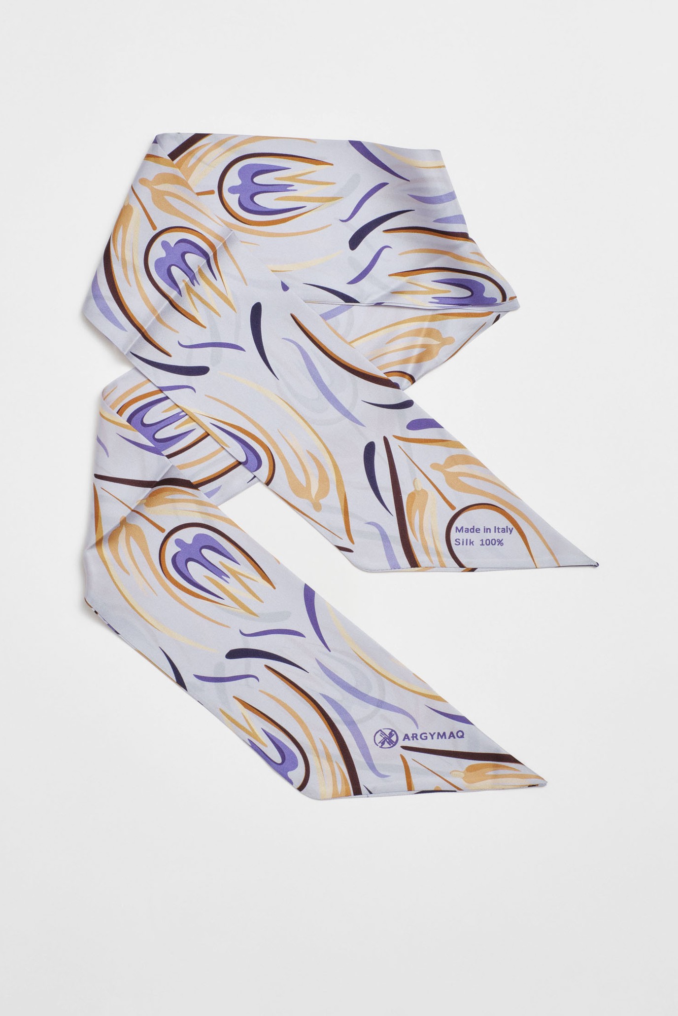 Женский фиолетовый платок 11х137 2