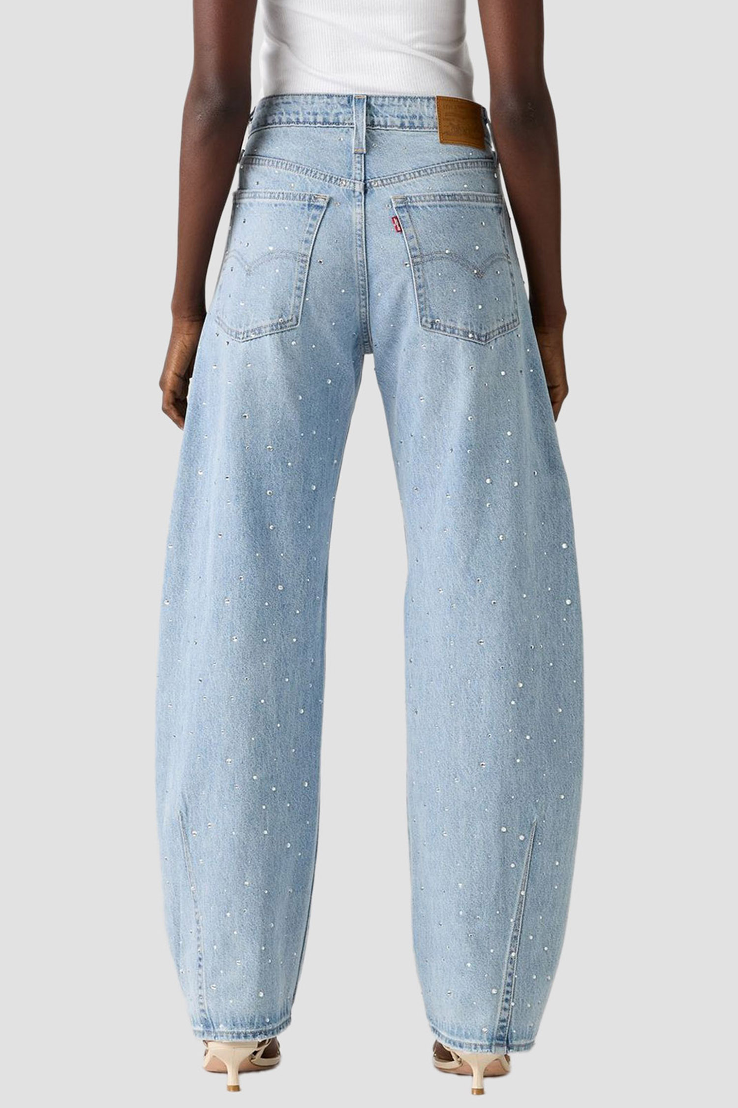 Женские голубые джинсы Baggy Dad Barrel 3