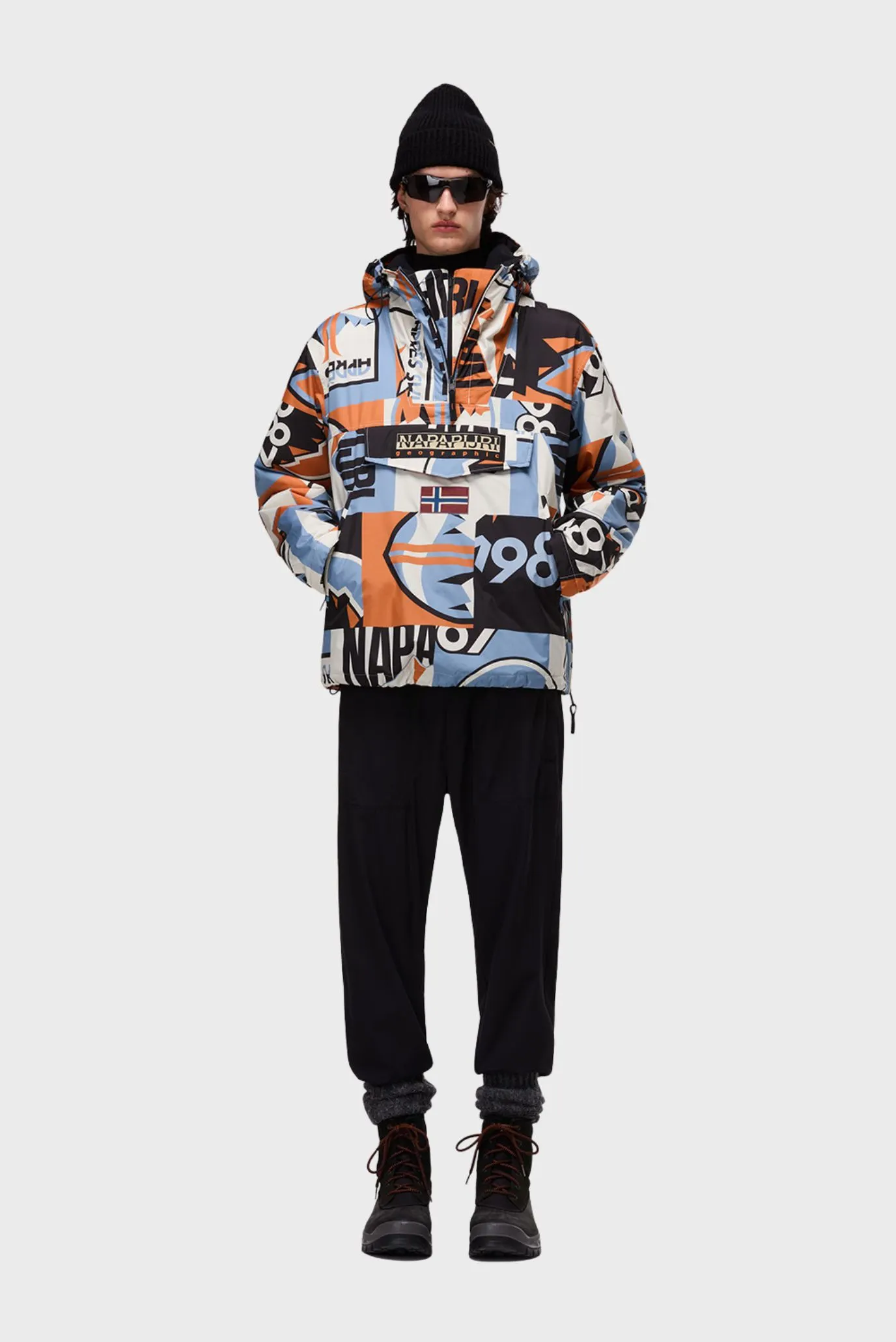 Мужской разноцветный анорак 8