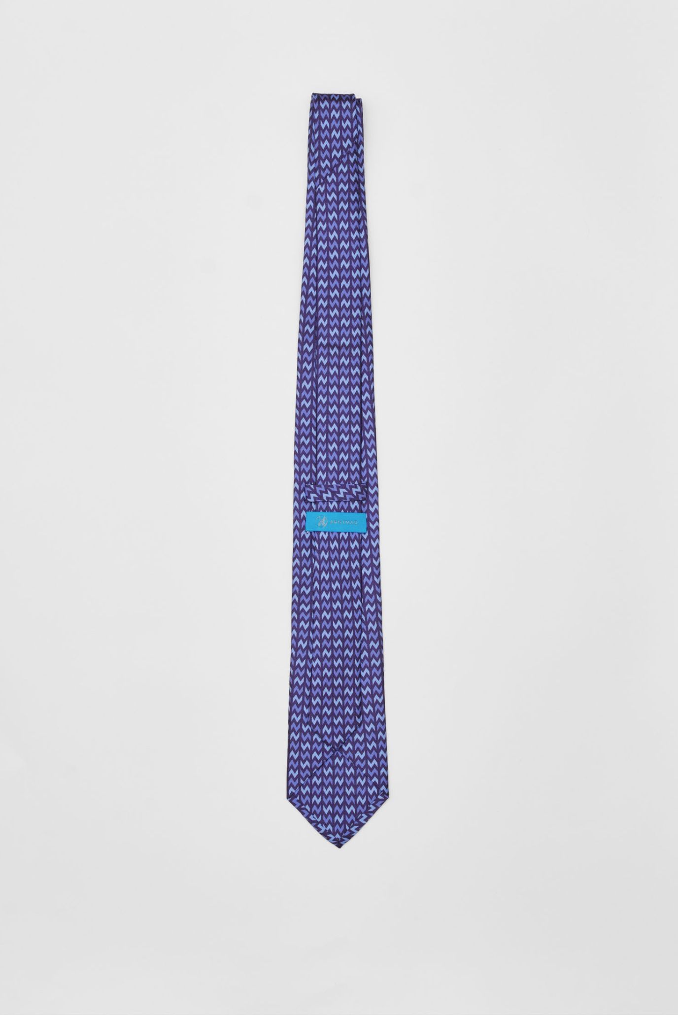 Мужской синий шелковый галстук 3