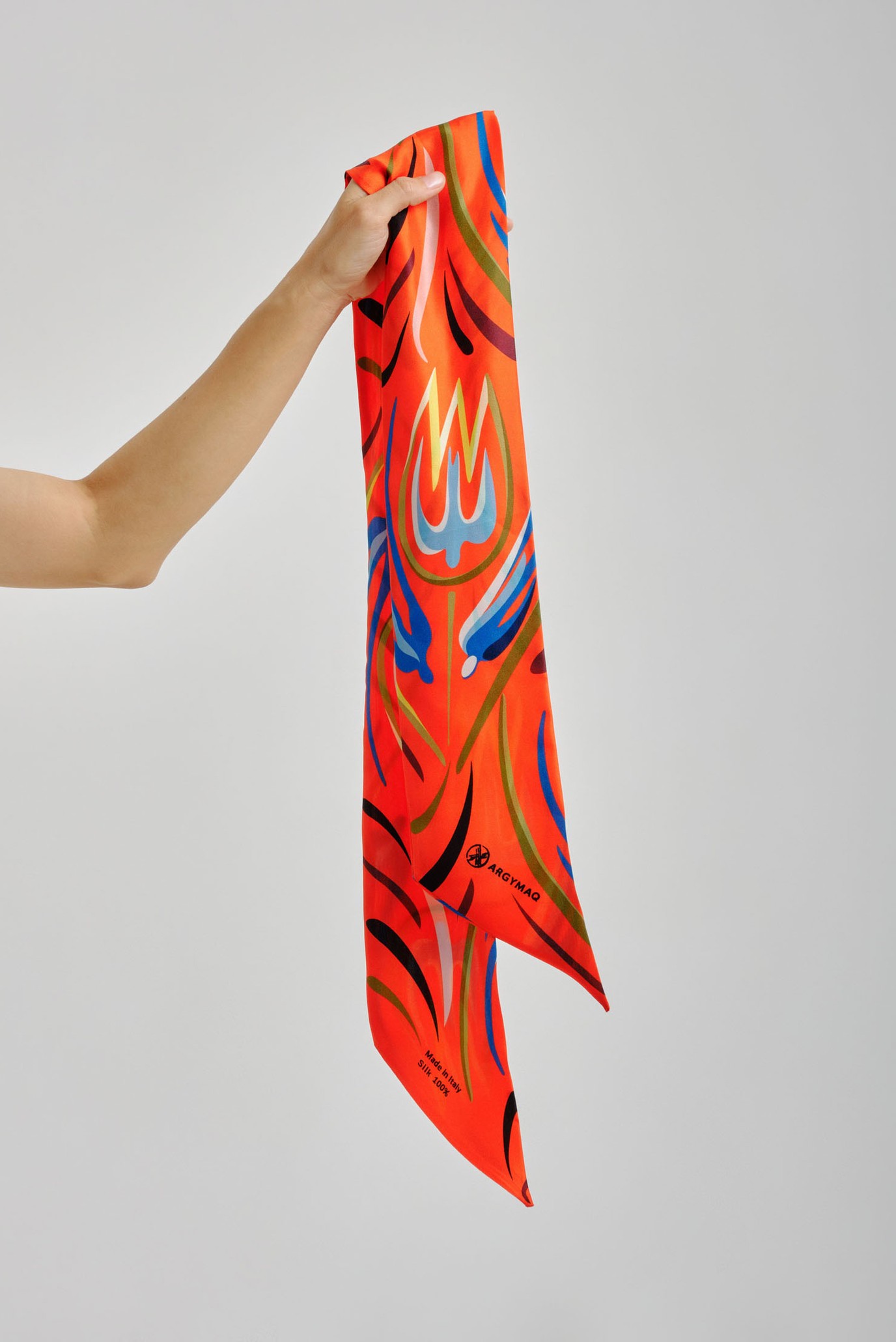 Женский красный платок 11х137 4