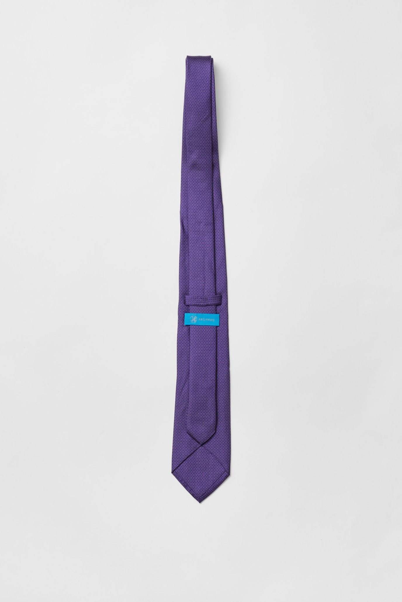 Мужской темно-фиолетовый шелковый галстук 3