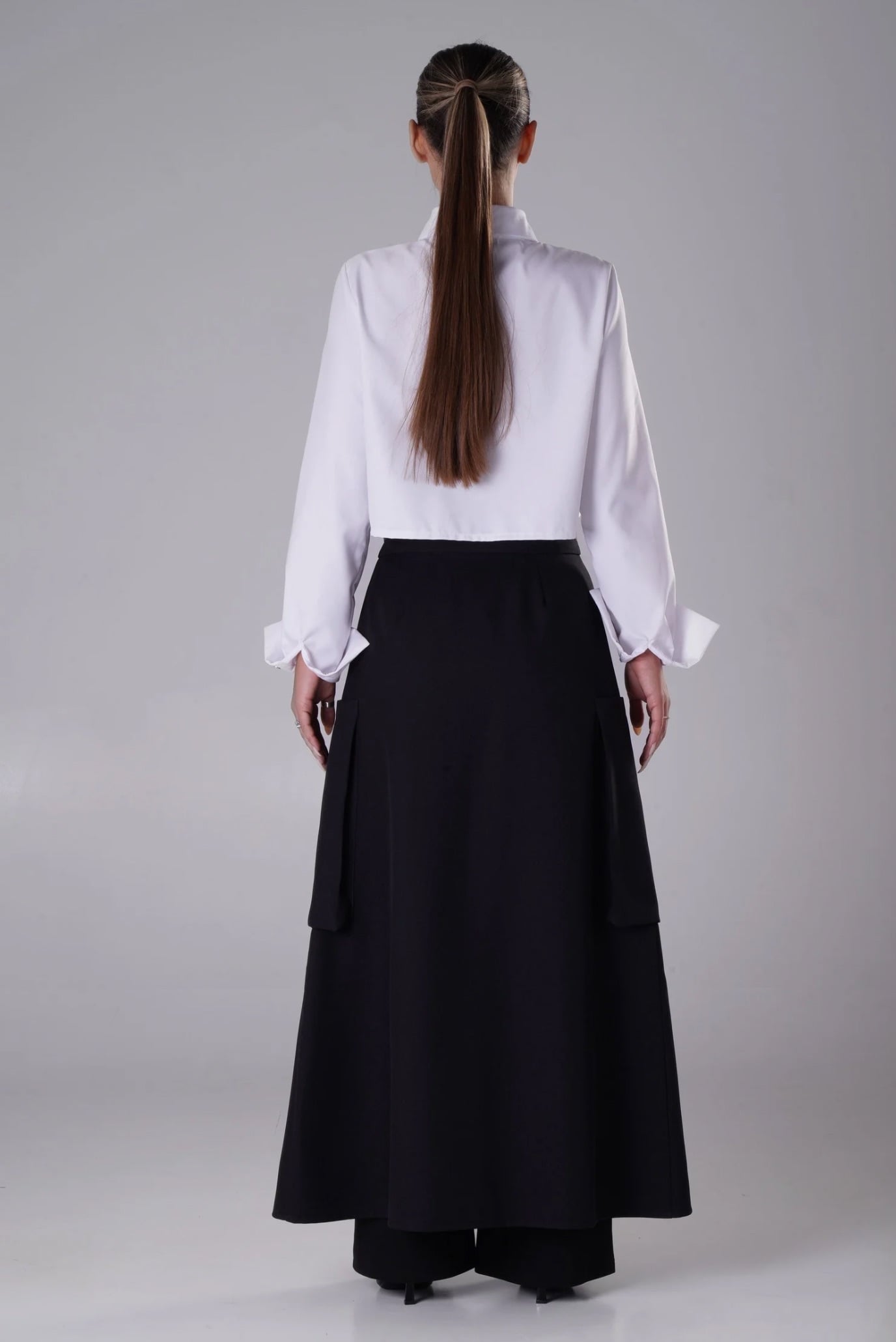 Женская белая рубашка 3