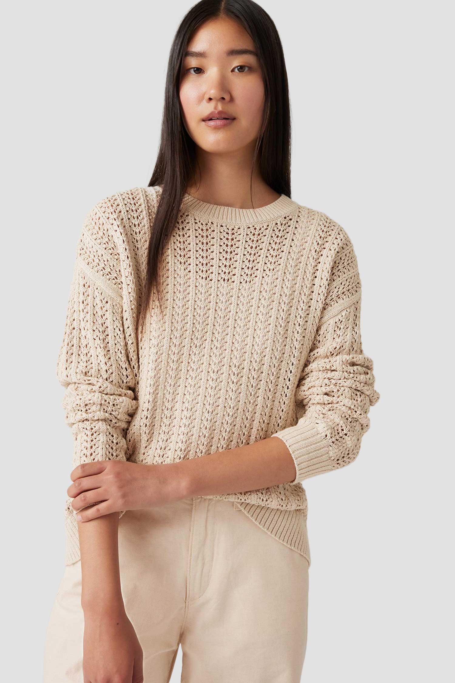 Женский бежевый джемпер 4