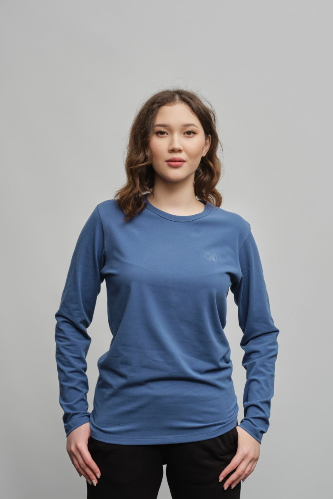 Индиго лонгслив SHANYRAQ (Унисекс) 5