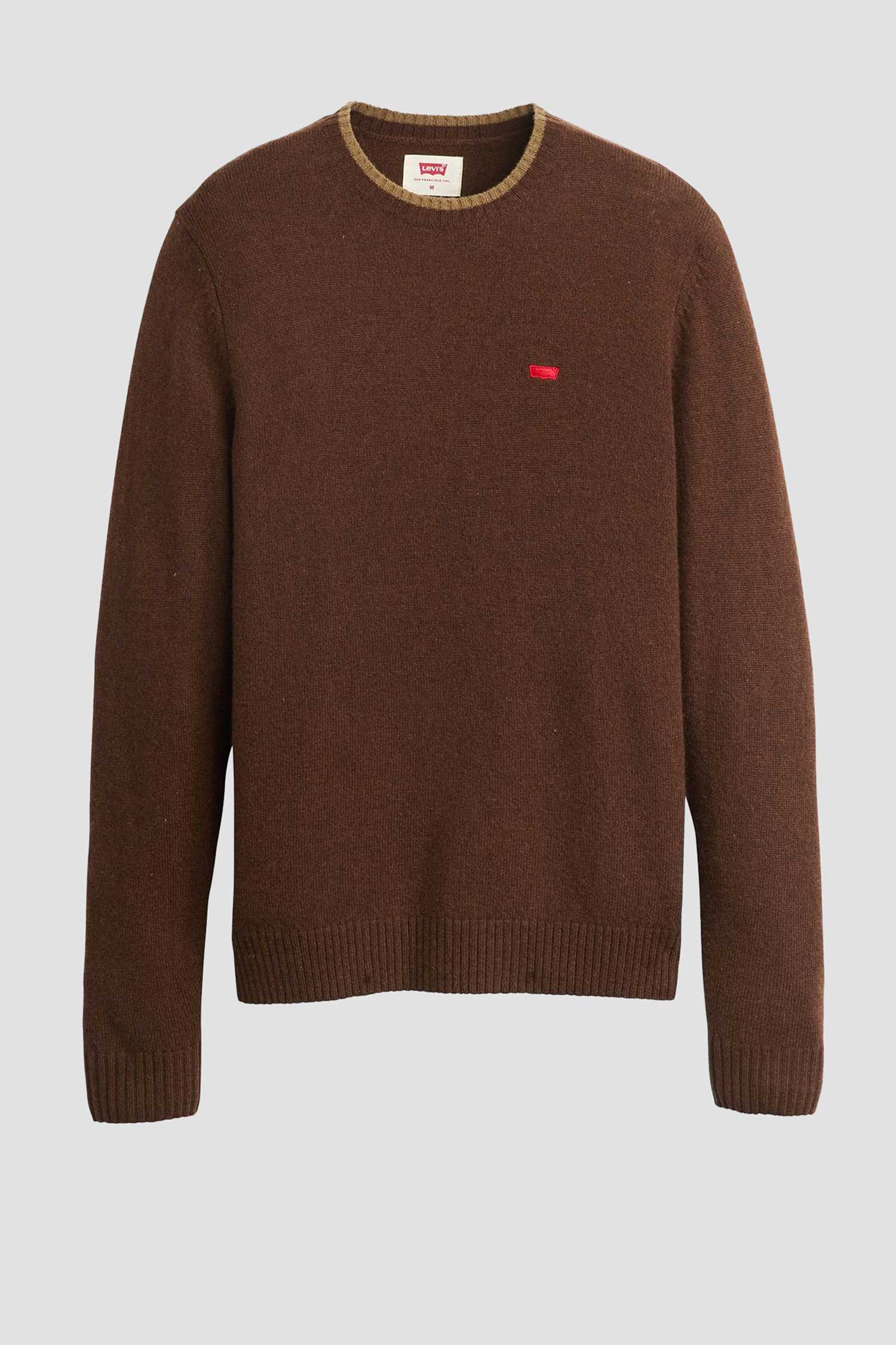 Мужской коричневый шерстяной джемпер 2