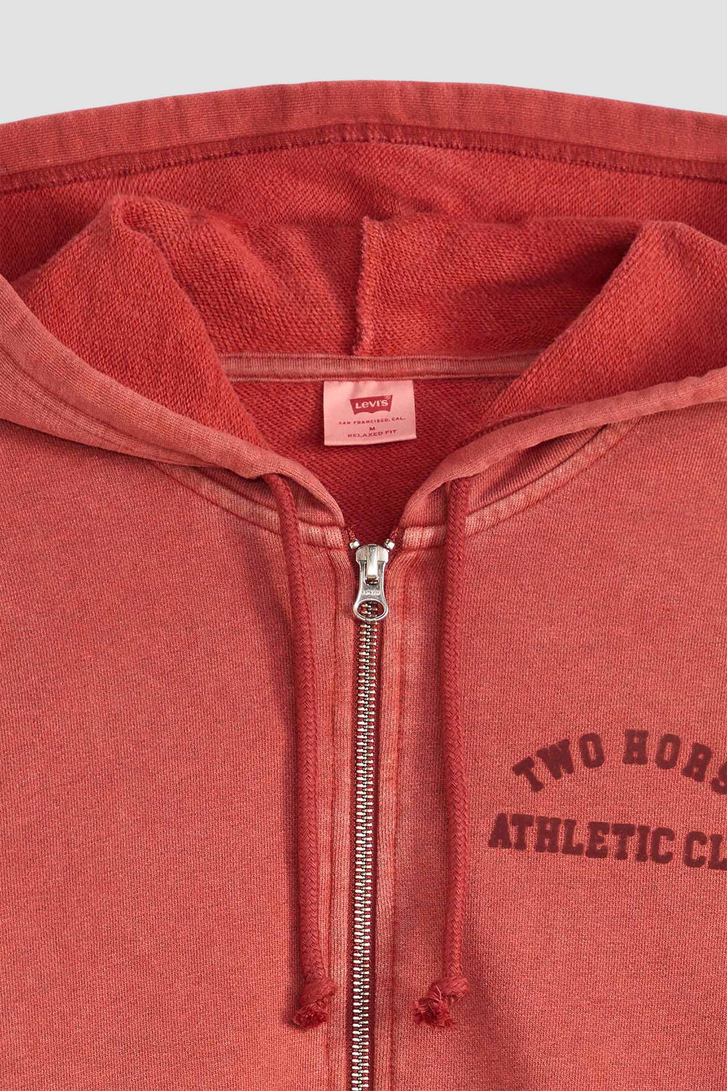 Мужская коралловая кофта на молнии 6