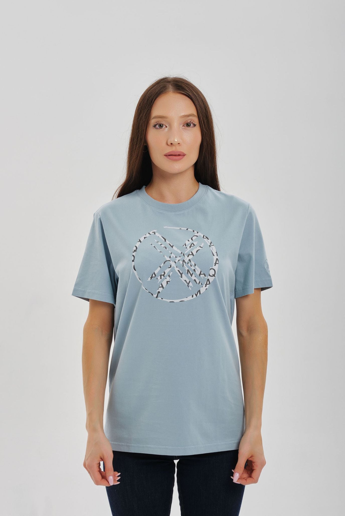 Голубая футболка SHANYRAQ (Унисекс) 6