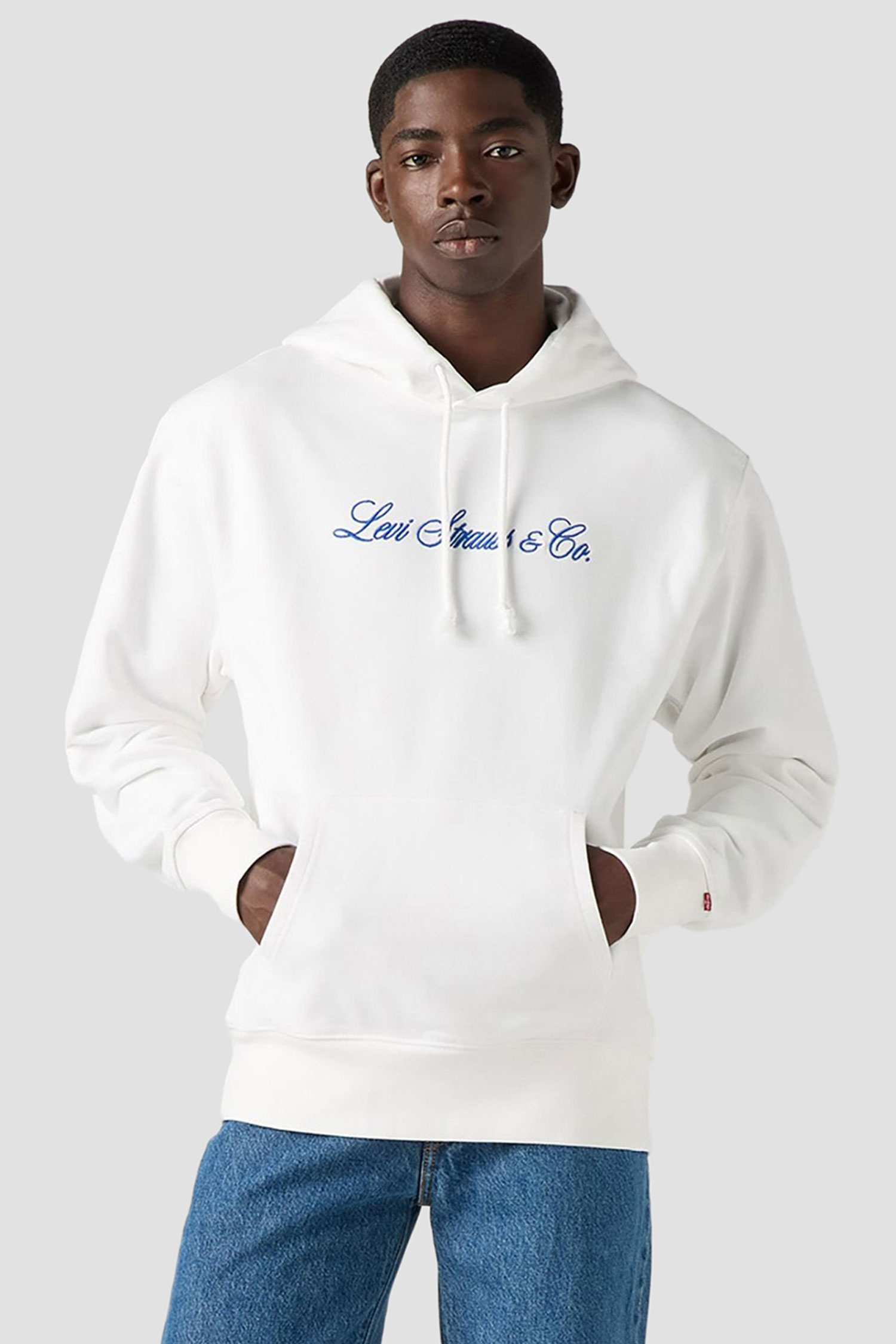 Мужское белое худи 1