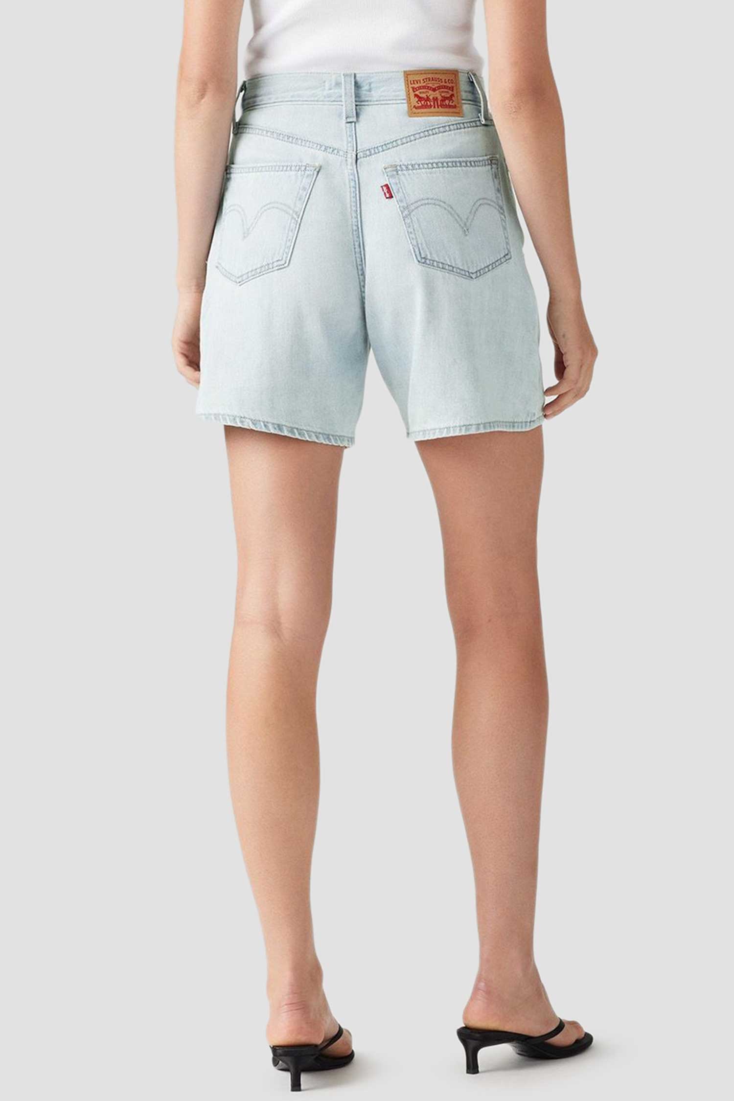 Женские голубые джинсовые шорты High Rise Baggy 3