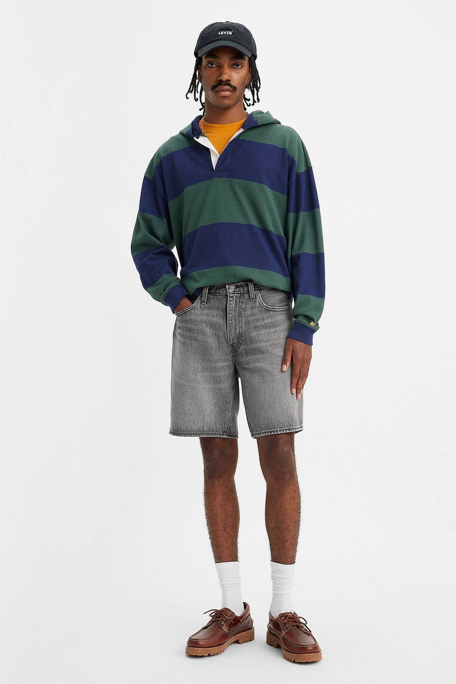 Мужские серые джинсовые шорты 468 Loose 9