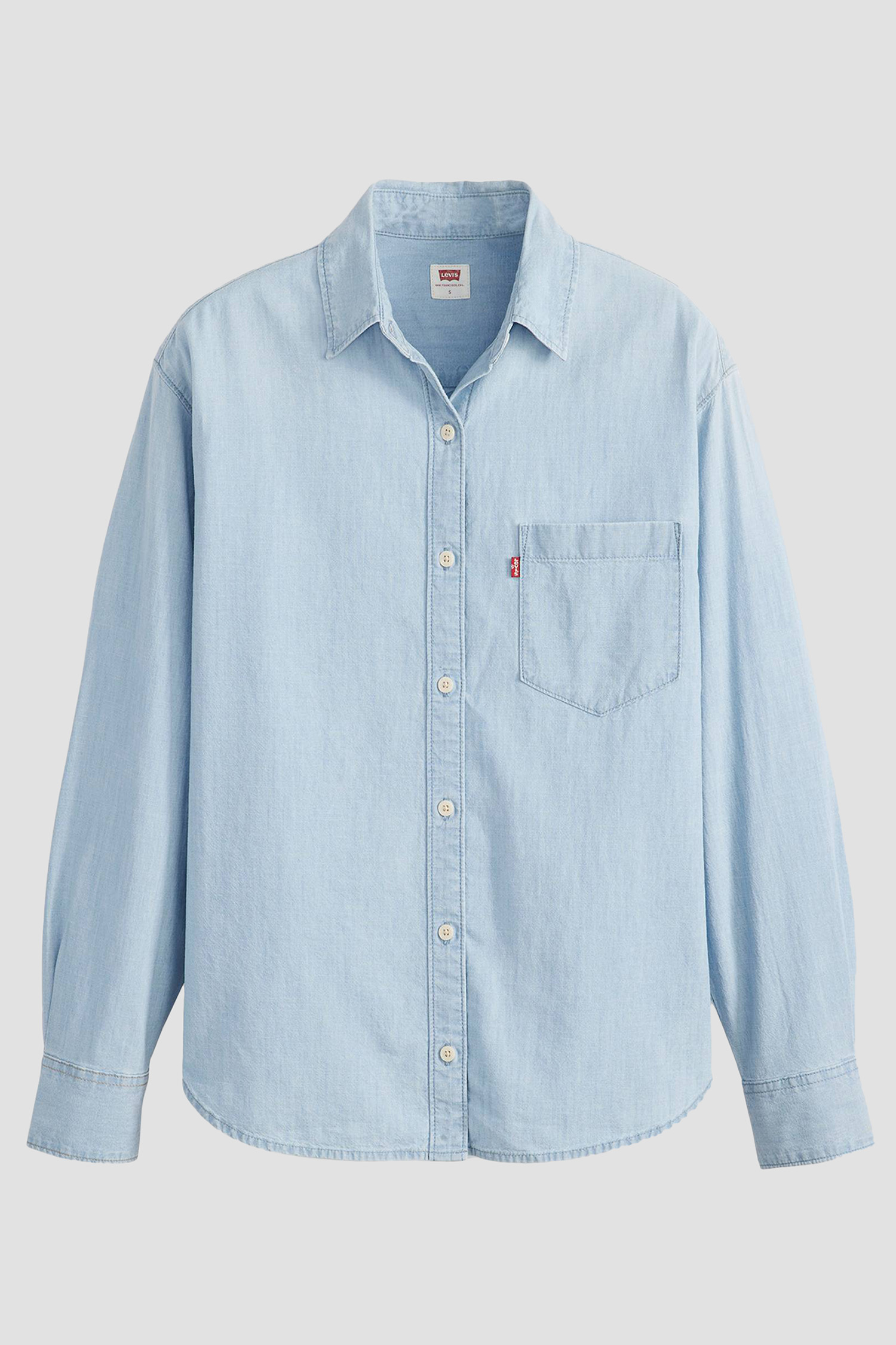 Женская голубая рубашка 2