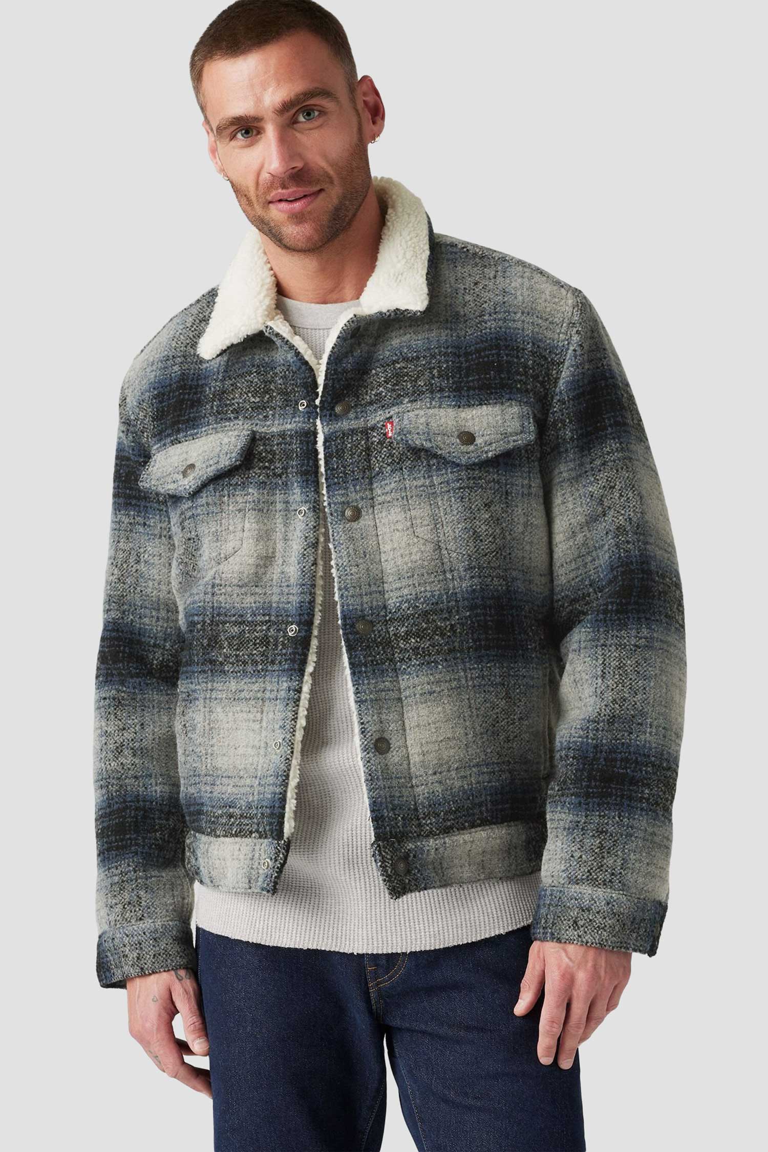 Мужская куртка в клетку 4