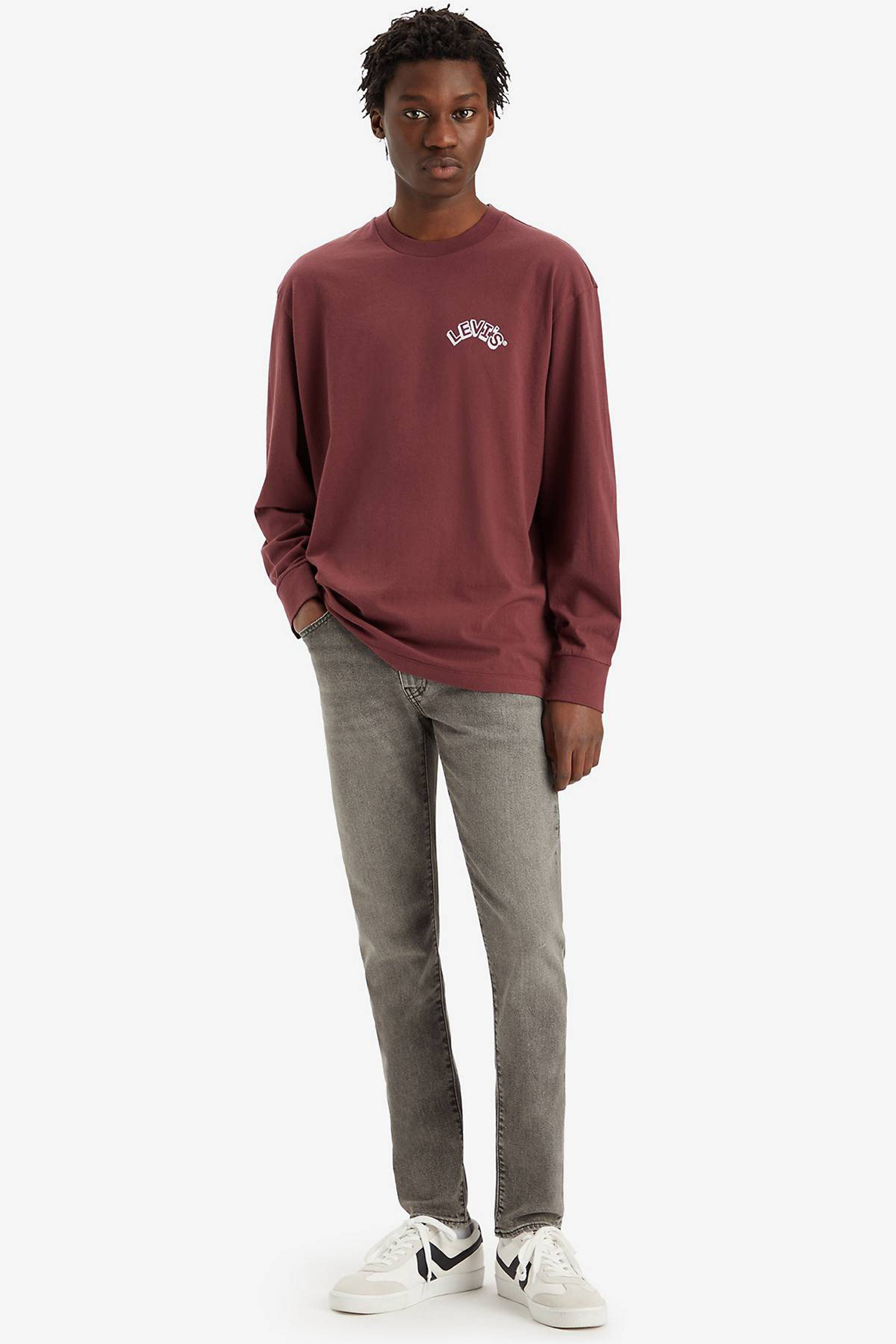 Мужские серые джинсы 512® Slim Taper 7