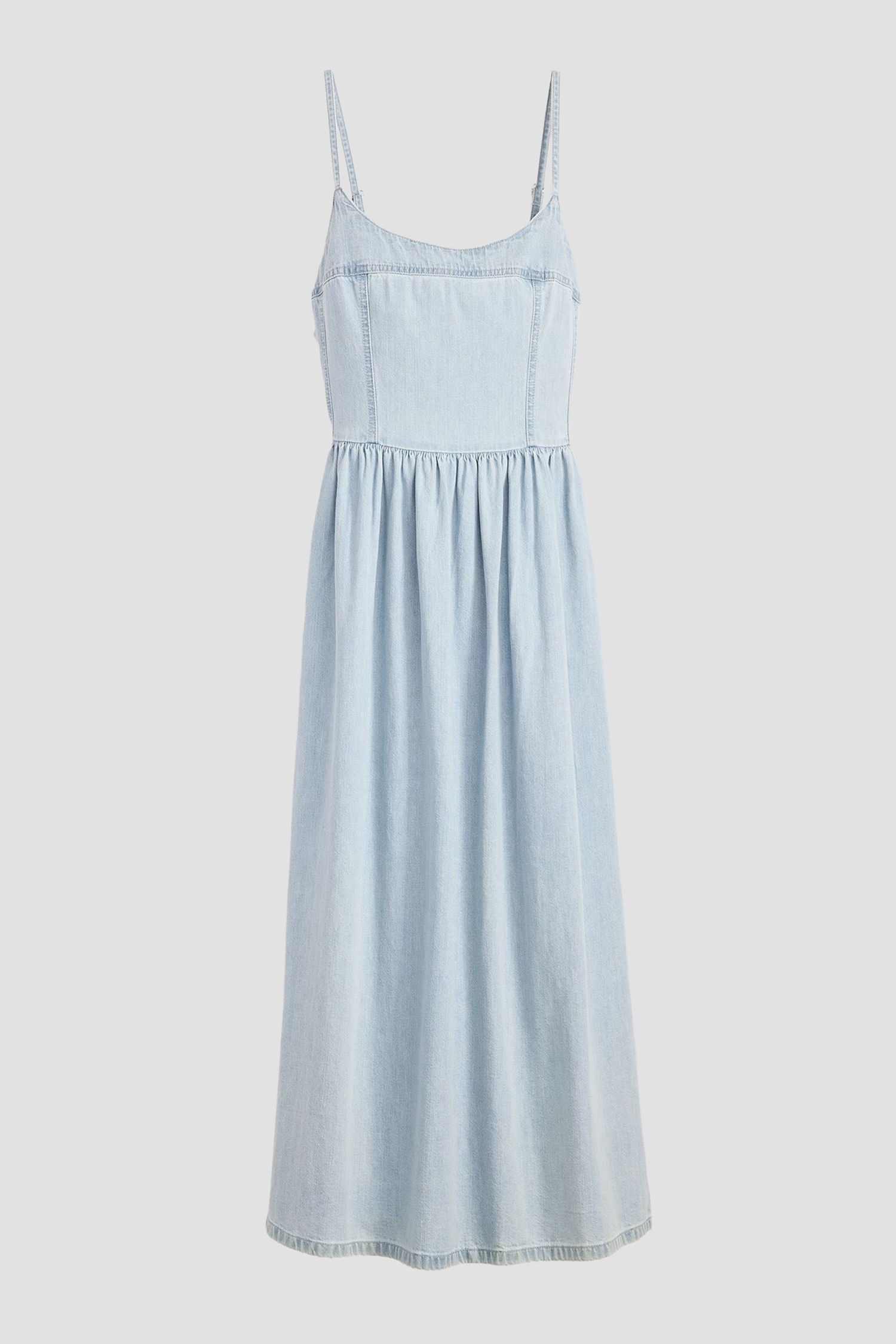 Женское голубое платье 2