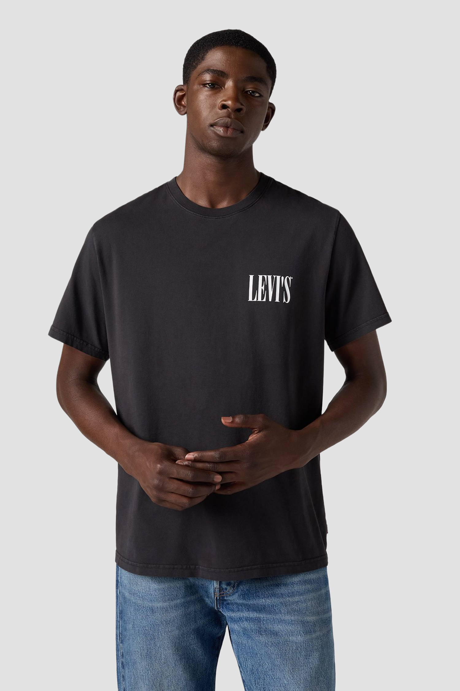 Мужская черная футболка 4