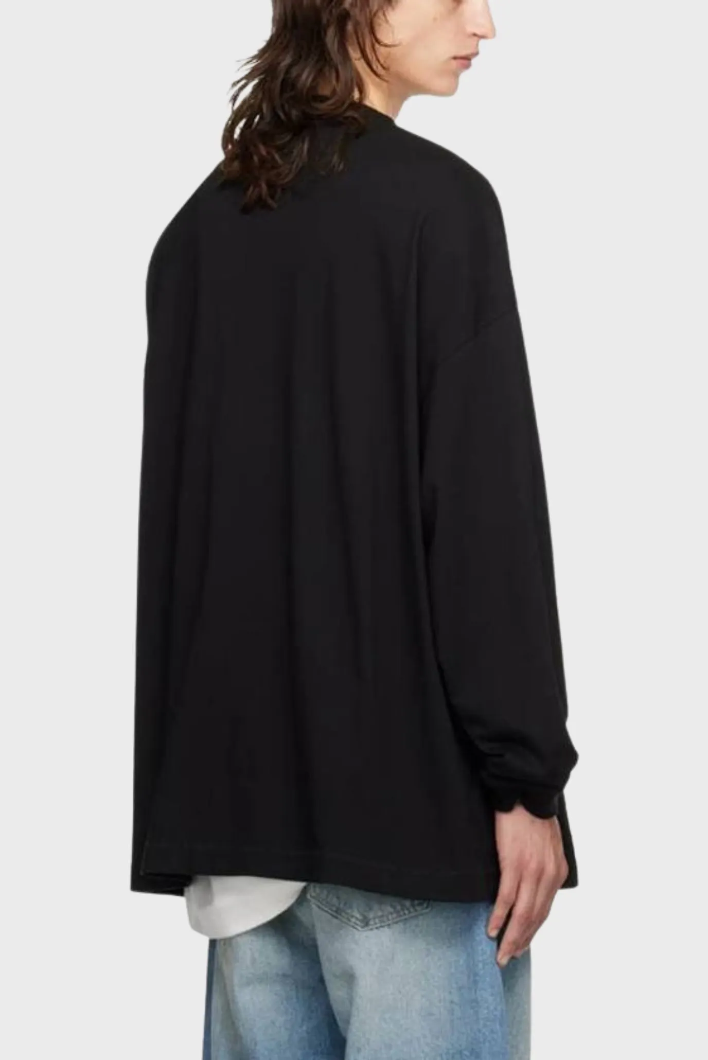 Fear Of God Essentials Jersey Long Sleeve Tee Black 3