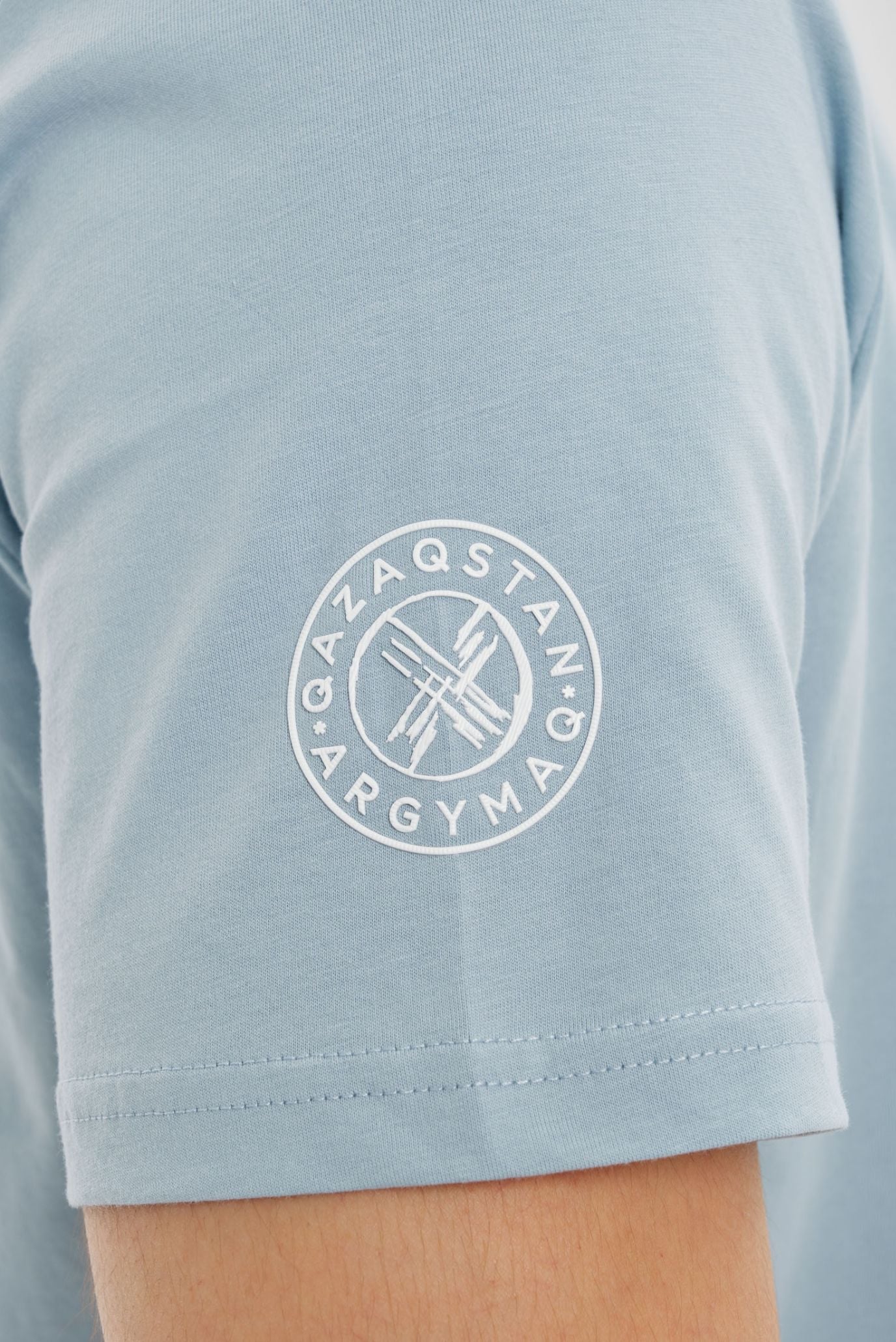 Голубая футболка SHANYRAQ (Унисекс) 10