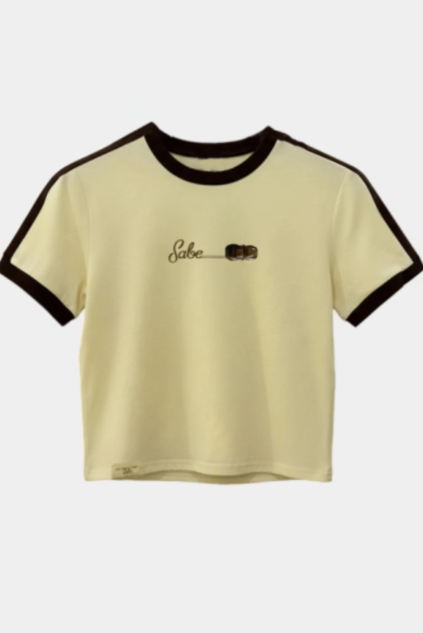 Футболка Sabe Porsche Logo T-Shirt Slim Сream 1