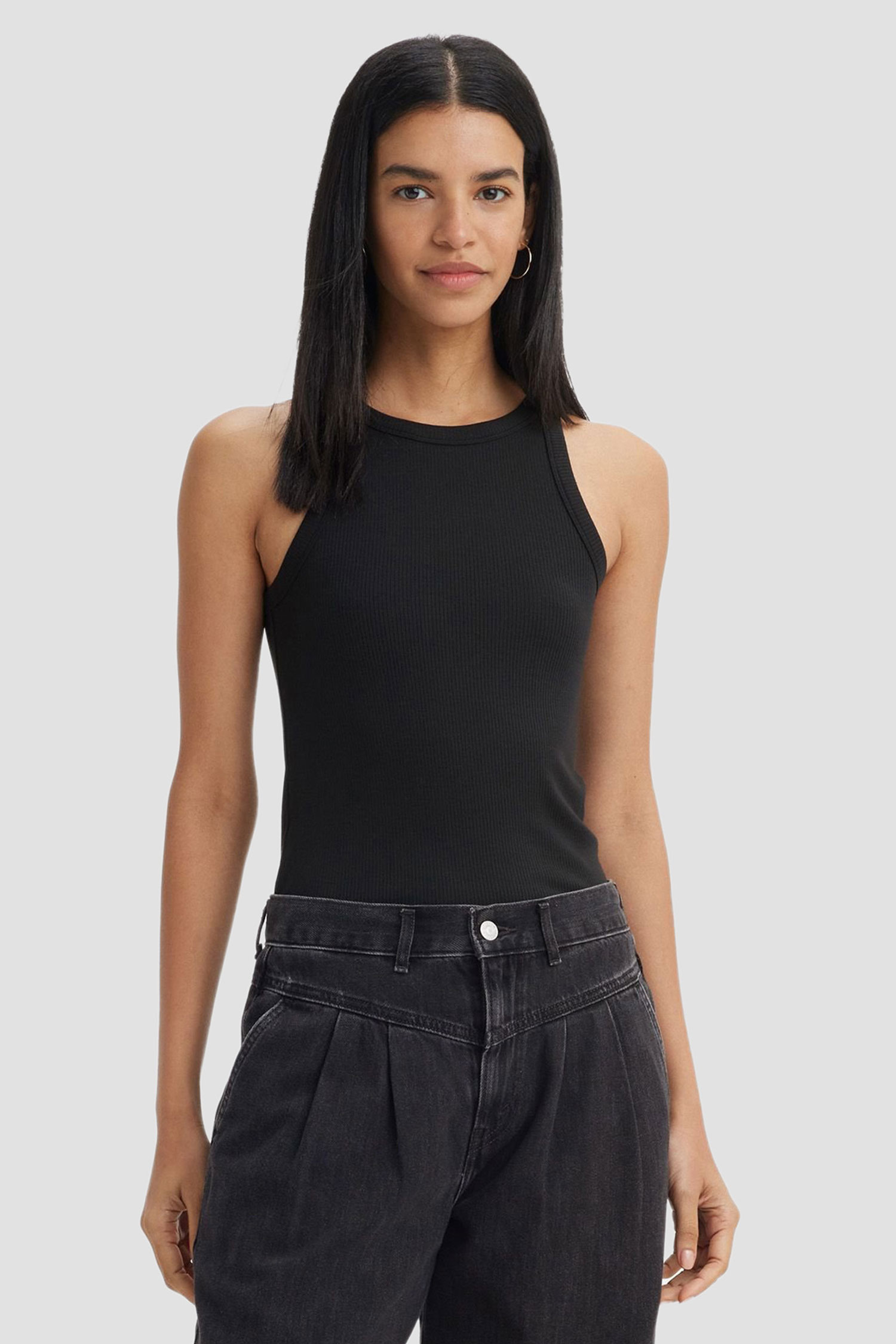 Женская черная майка 1