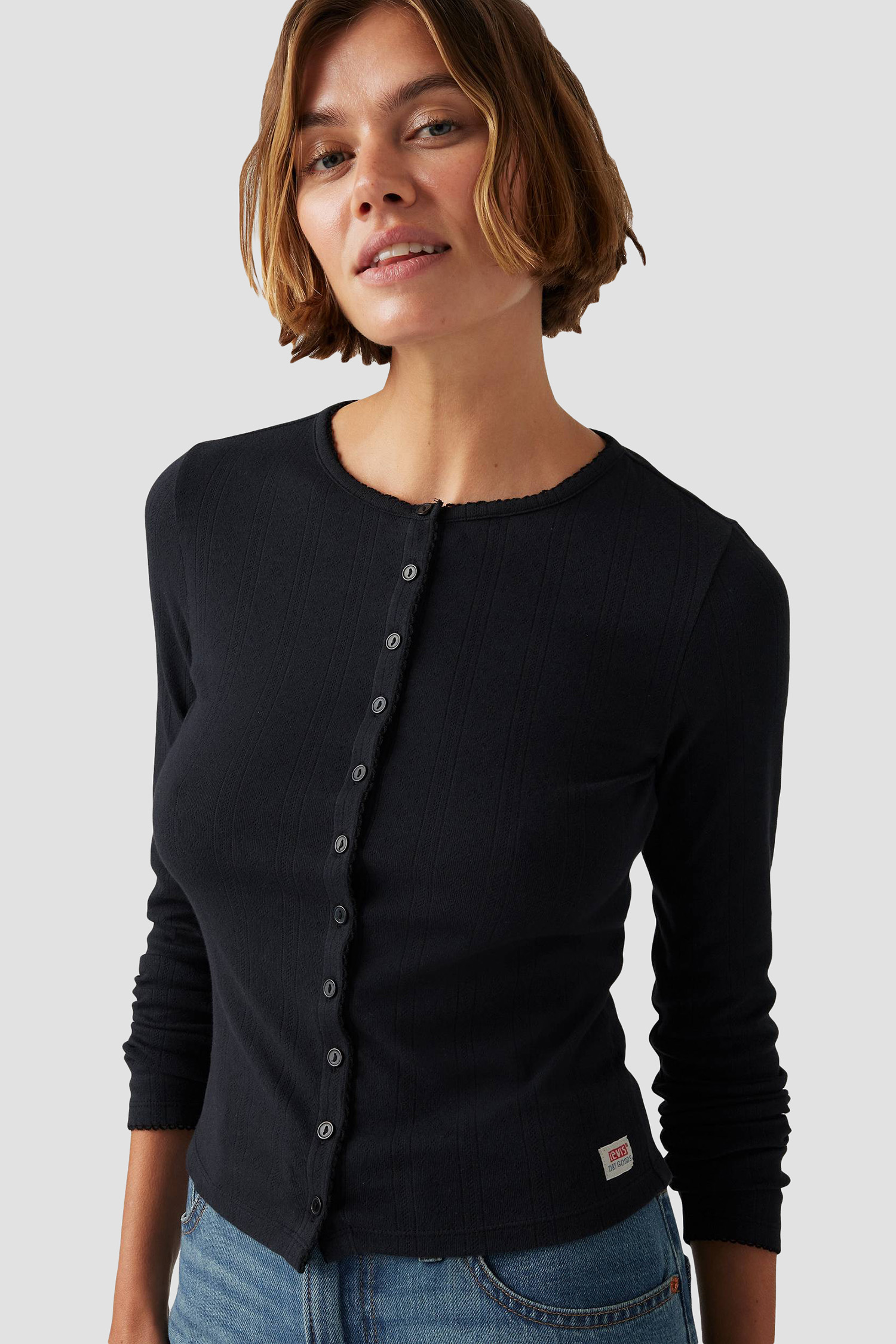 Женский черный кардиган 4