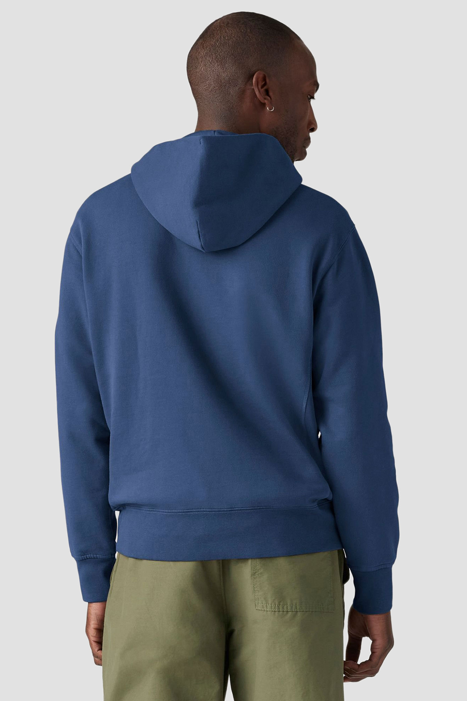 Мужское синее худи 3