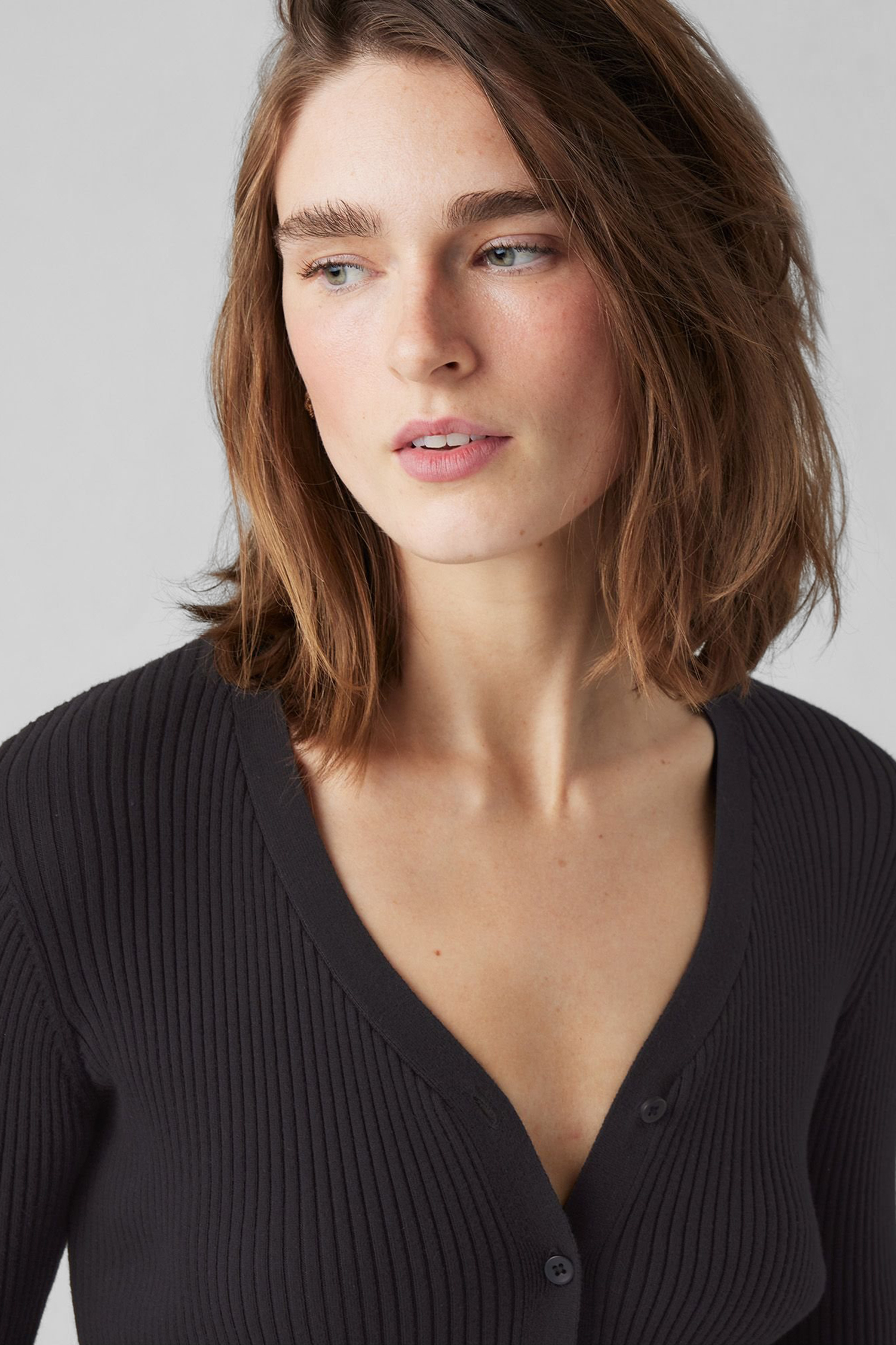 Женский черный кардиган 5